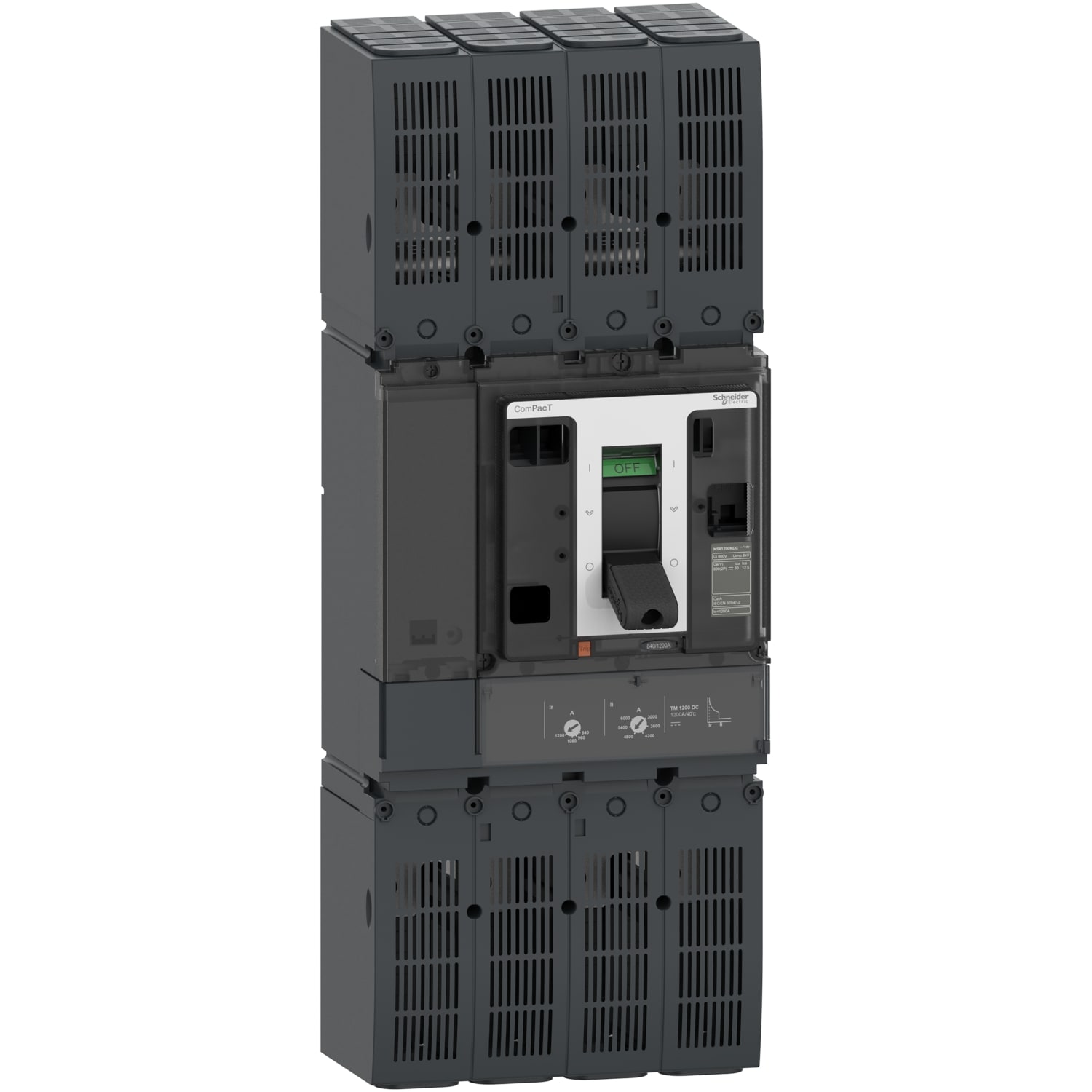 SCHNEIDER ELECTRIC SNRC1BN2TM10HD NSX1000 TM-DC 50KA 2P NO CONN CAVO NUD_T
