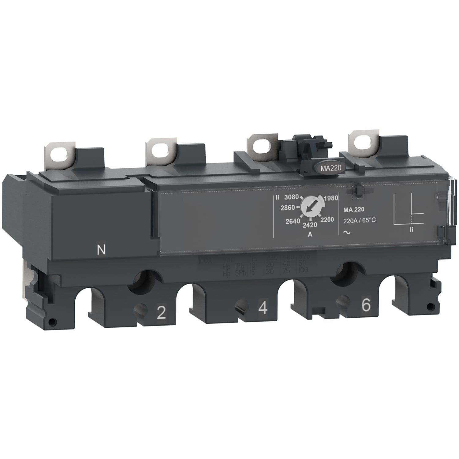SCHNEIDER ELECTRIC SNRC256MA220 MA220 220A 4P/3R NSX250_T