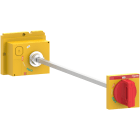 SCHNEIDER ELECTRIC - SNRLV429340T Manovra rotativa rinviata, compatta NSX100/160/250, manovra rossa su fronte giallo, lunghezza albero da 185 mm a 600 mm, IP55
