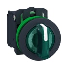 SCHNEIDER ELECTRIC - SNRXB5FK133B5 Selettore luminoso verde 3 pos.filopannello Ø30 24Vac/dc NO+NC- LED universale