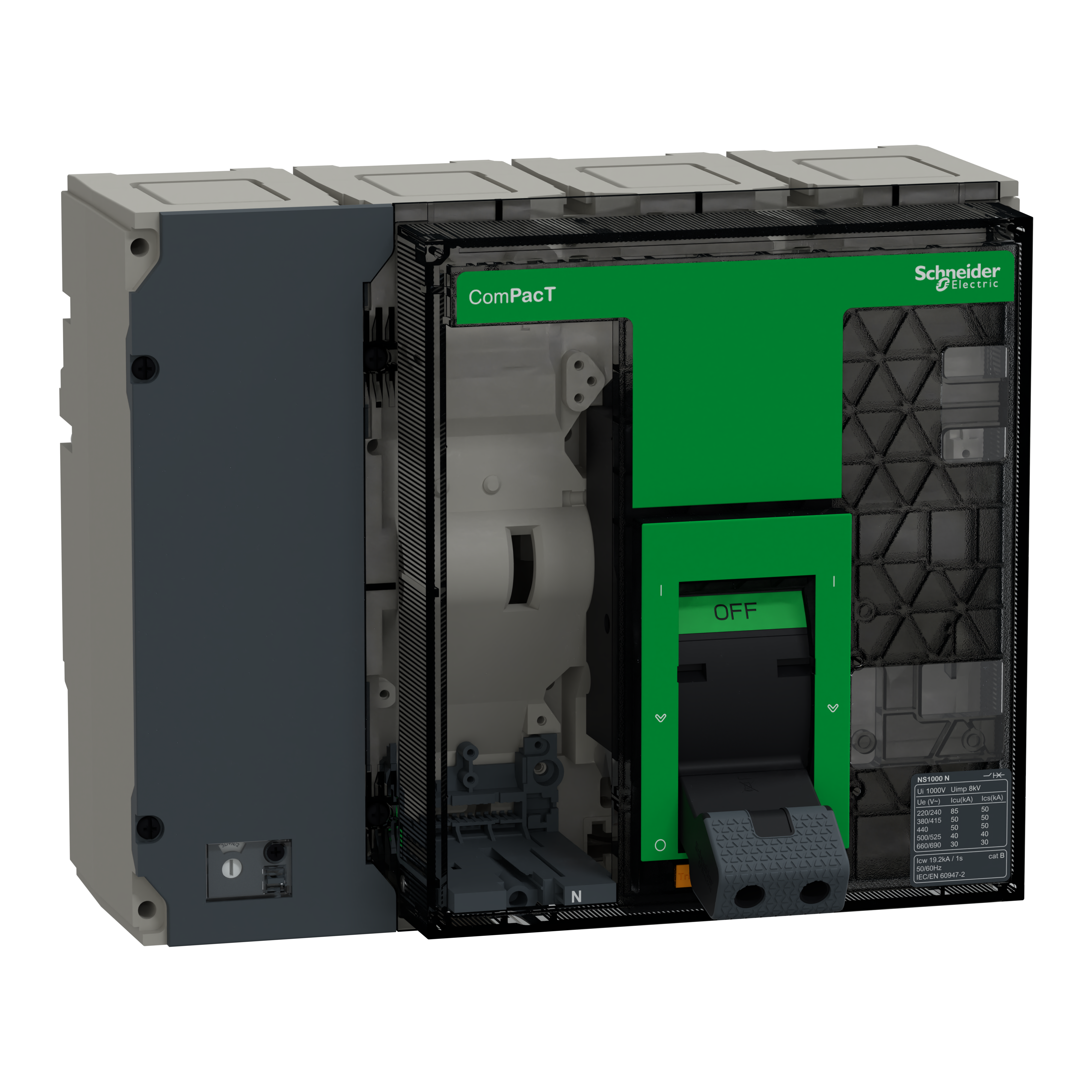 SCHNEIDER ELECTRIC SNRC100N4FM NS1000N FISSO 4P SENZA MLOGIC