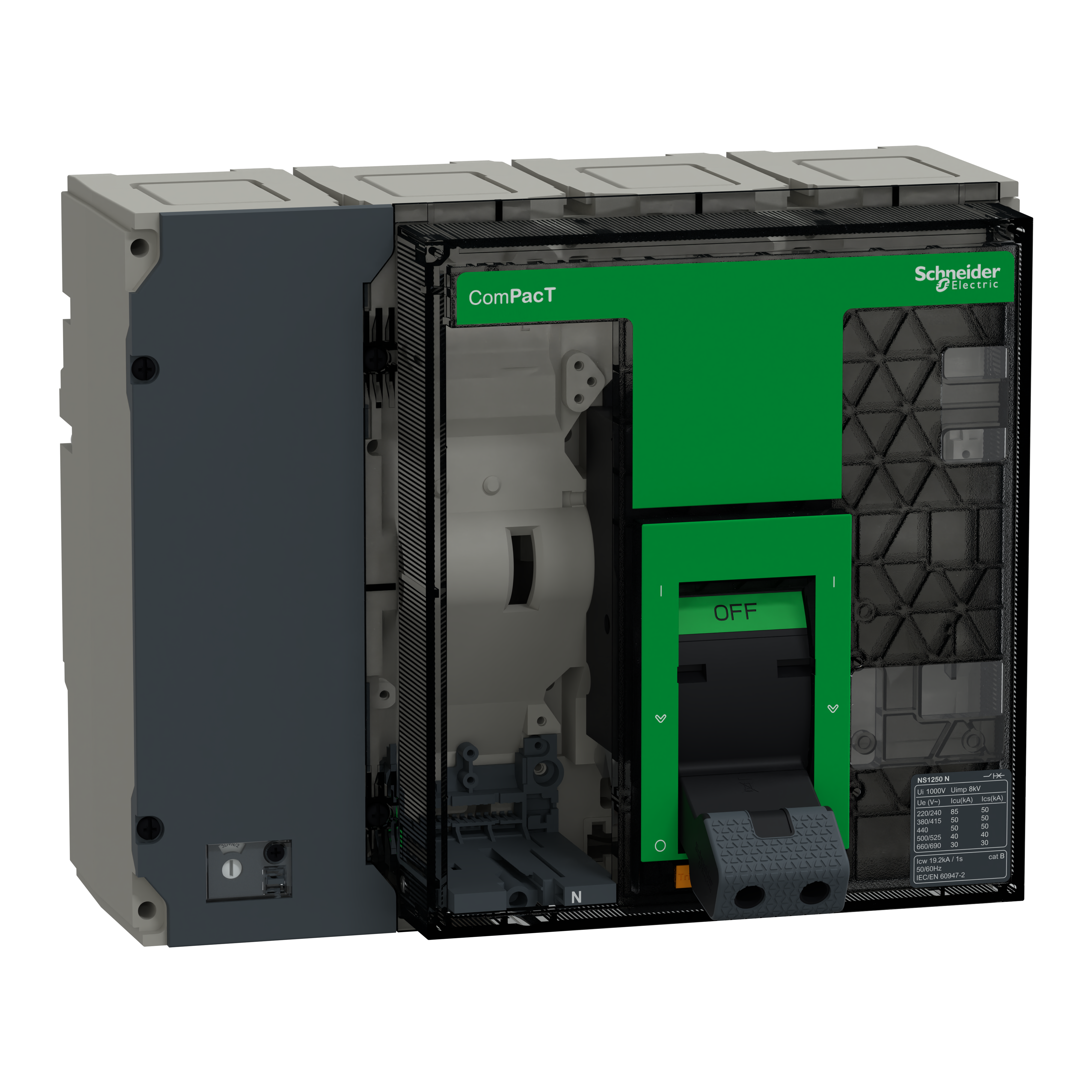SCHNEIDER ELECTRIC SNRC125N4FM NS1250N FISSO 4P SENZA MLOGIC