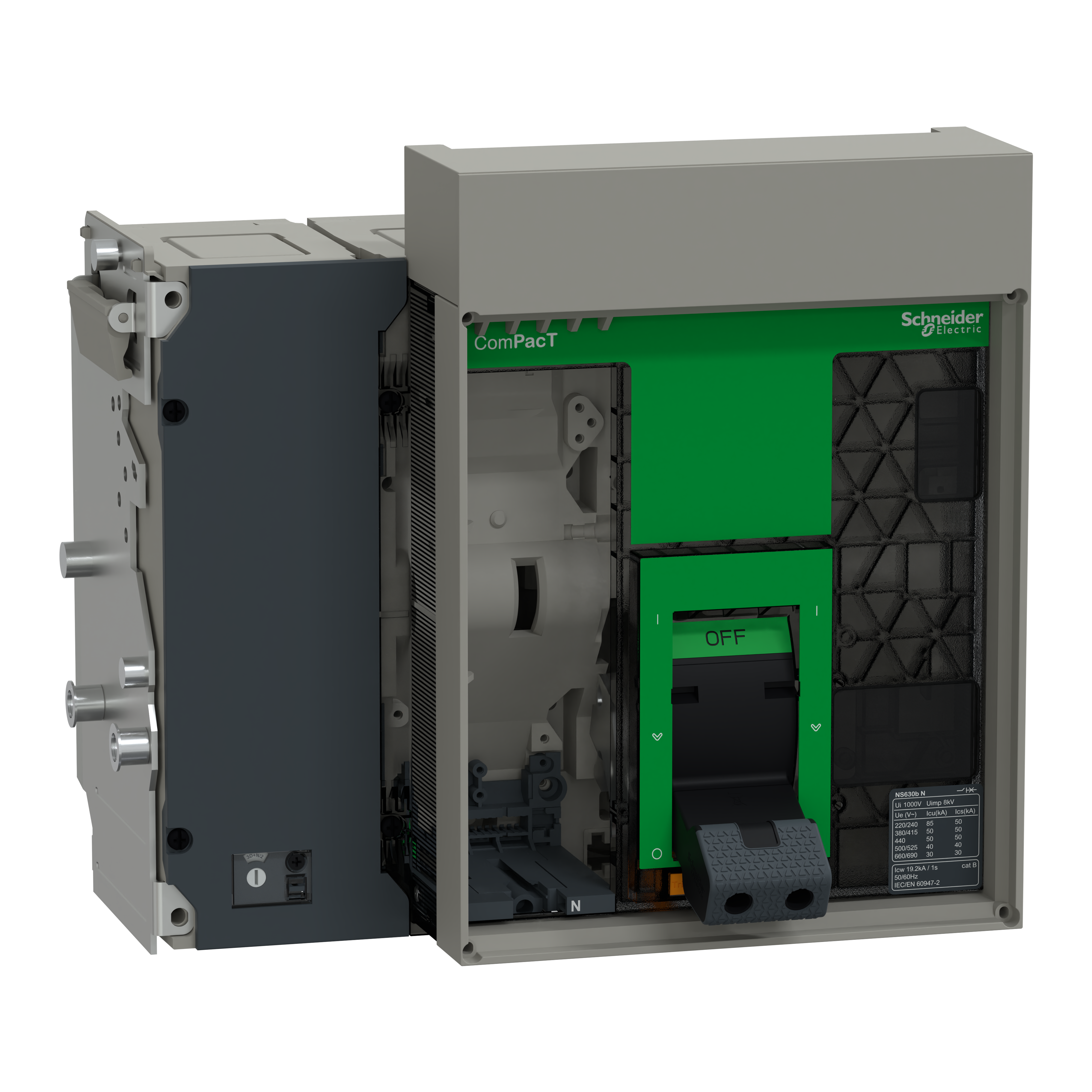 SCHNEIDER ELECTRIC SNRC063N4WM NS630BN P MOBILE 4P SENZA MLOGIC