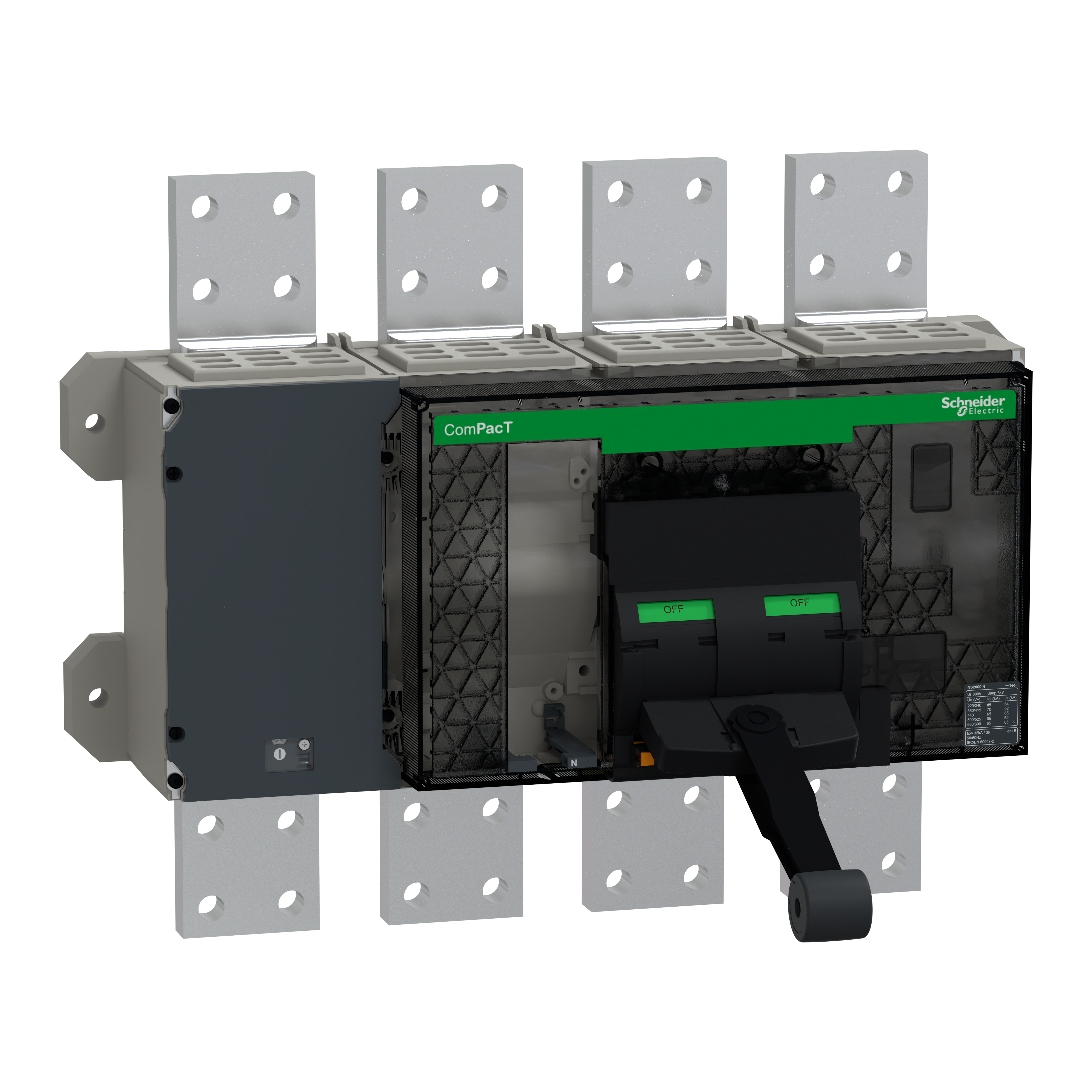 SCHNEIDER ELECTRIC SNRC200N4FM NS2000N FISSO ANT 4P SENZA MLOGIC