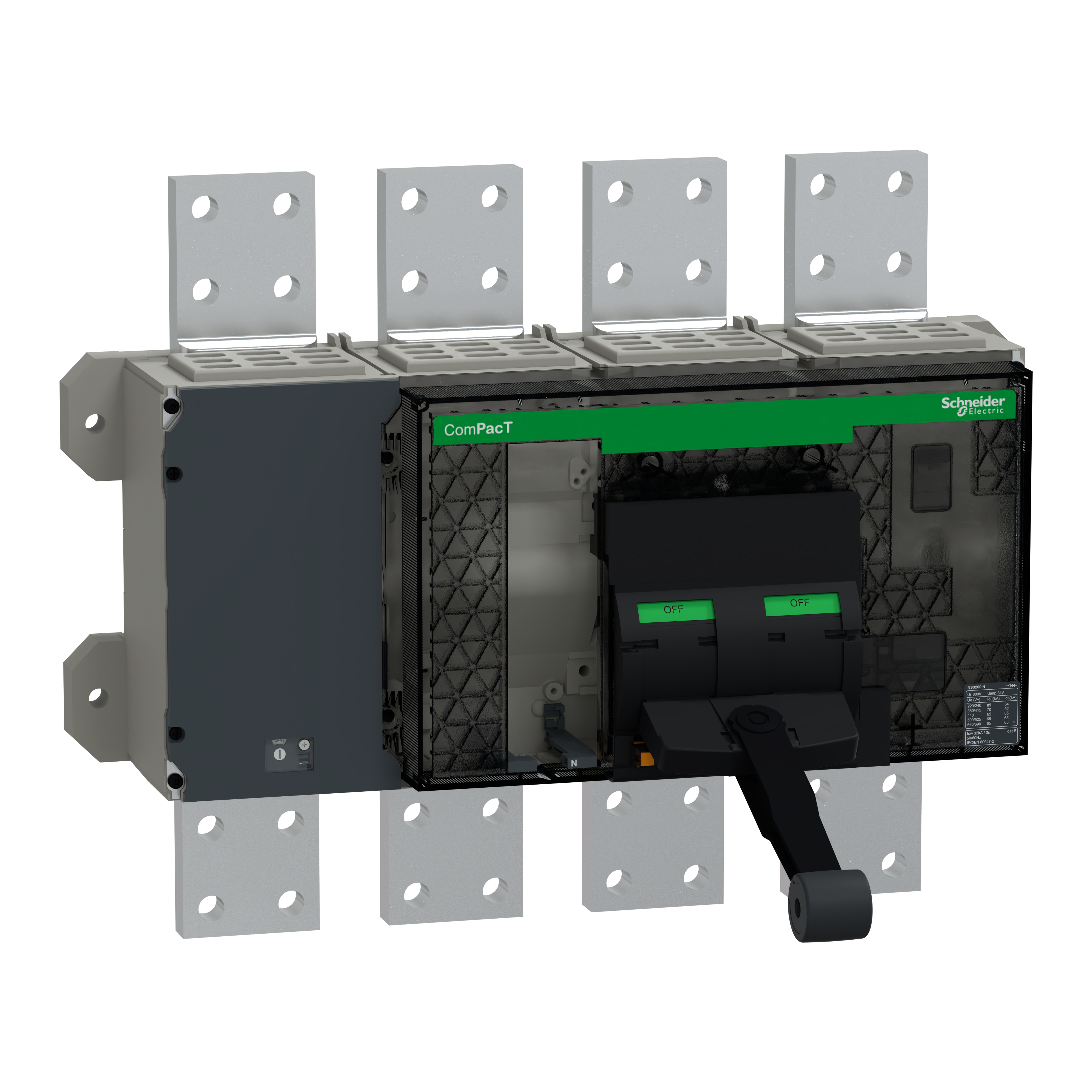 SCHNEIDER ELECTRIC SNRC320N4FM NS3200N FISSO ANT 4P SENZA MLOGIC