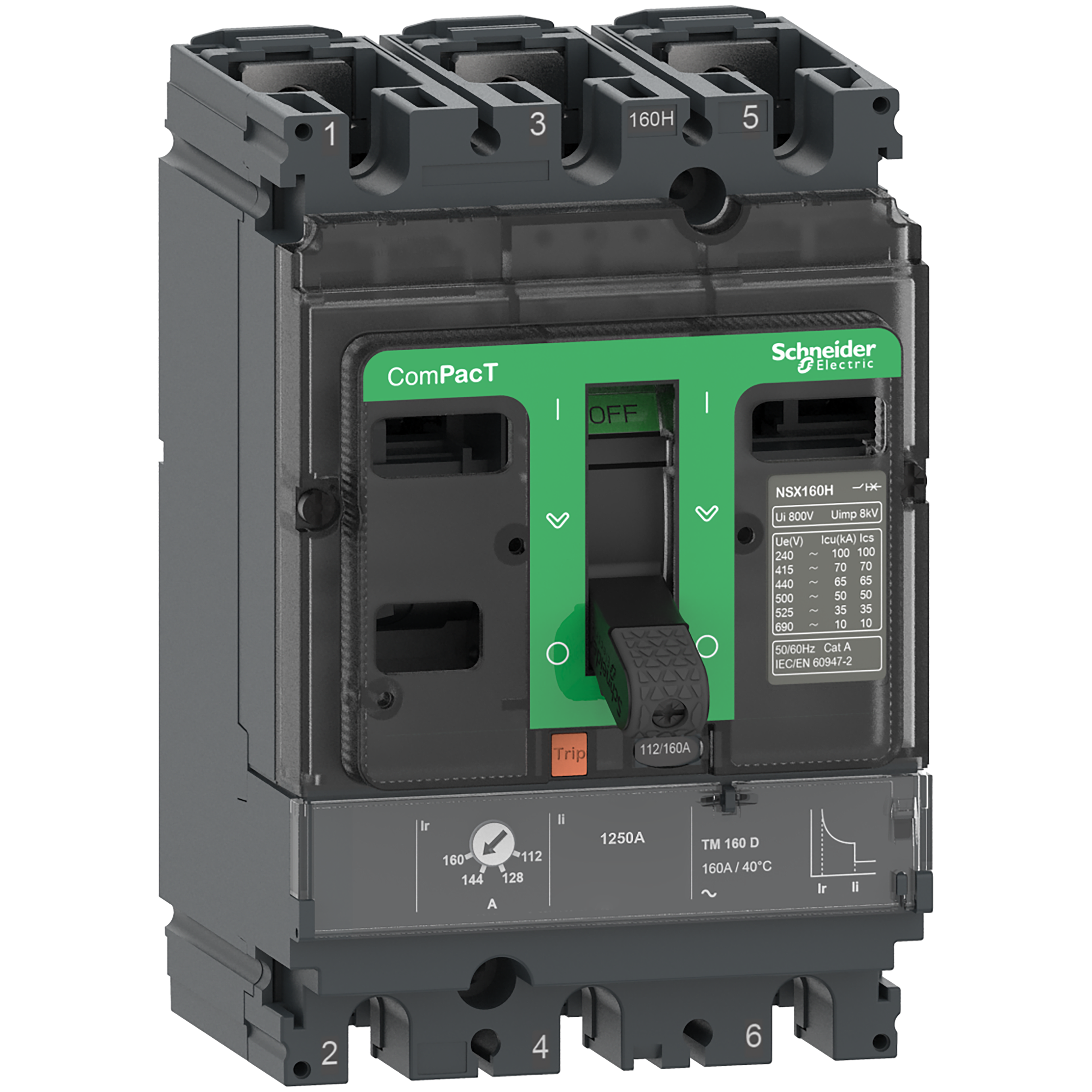 SCHNEIDER ELECTRIC SNRC10R3TM100 NSX100R 200KA TM100D 3P/3R_T