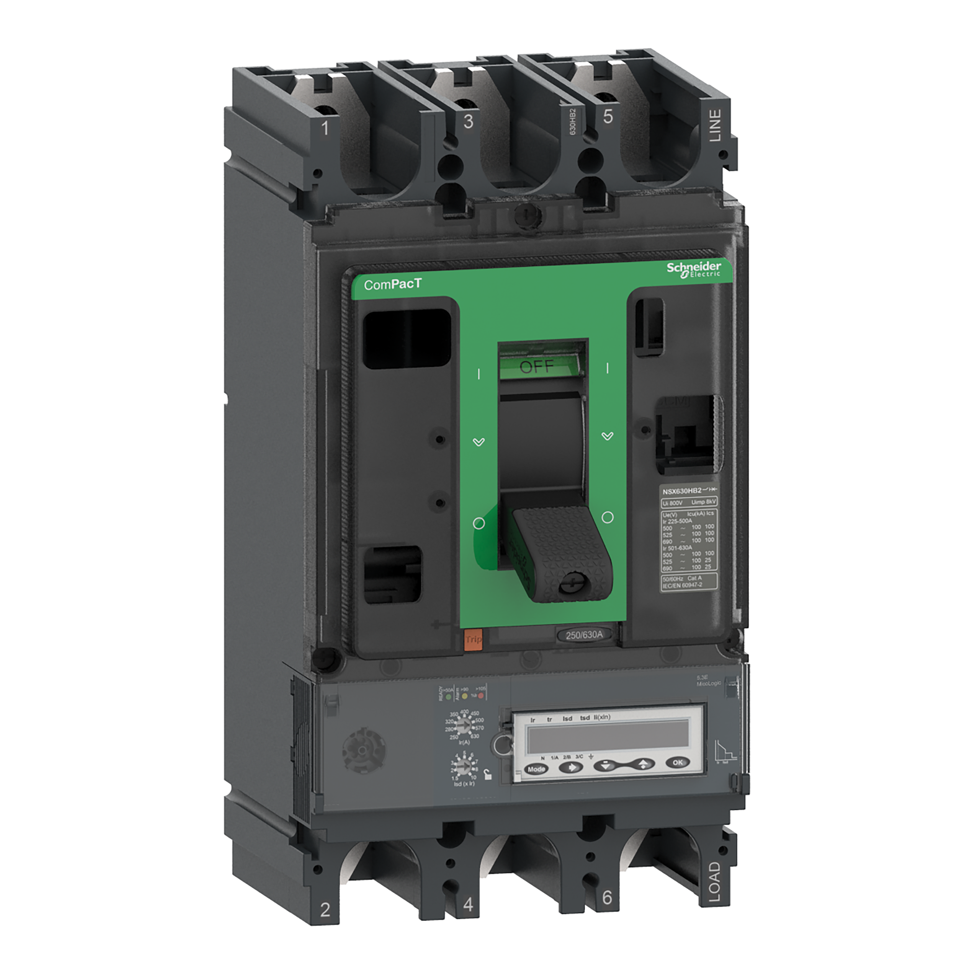 SCHNEIDER ELECTRIC SNRC40R35E400 NSX400R 200KA MLOGIC-5.3E 400A 3P3R_T