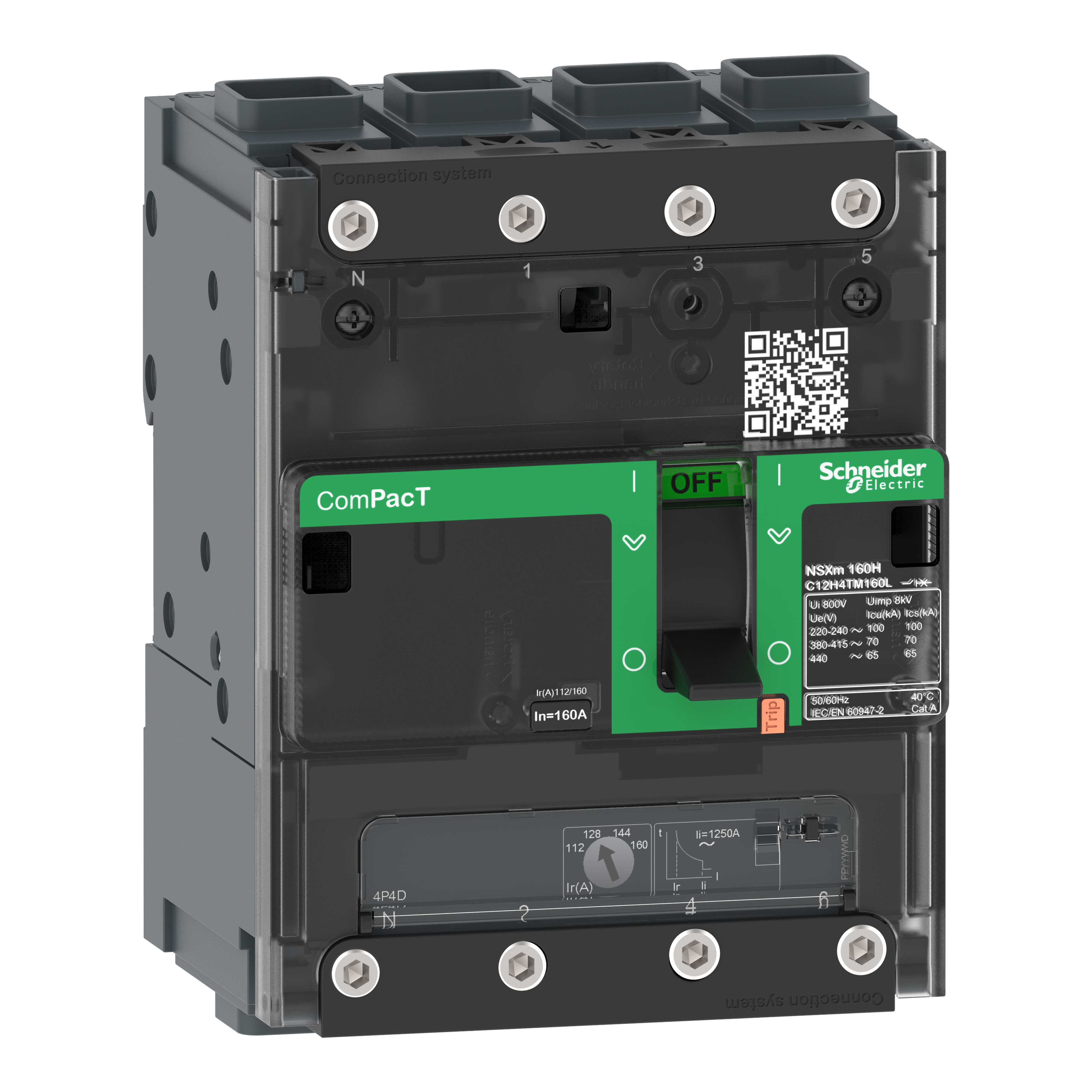 SCHNEIDER ELECTRIC SNRC11B4TM040L NSXM 25KA TM40D 4P/4R EVERLINK_T