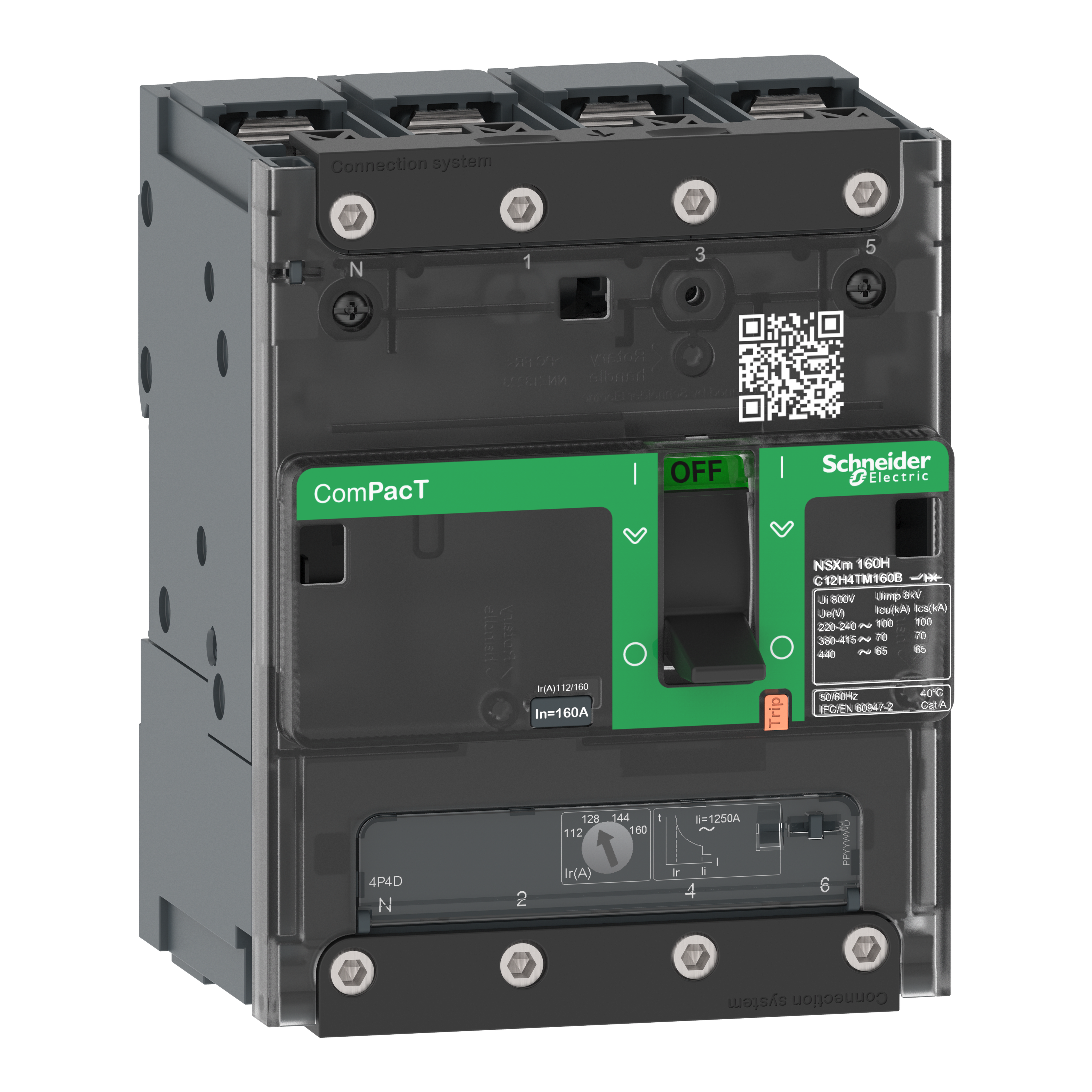 SCHNEIDER ELECTRIC SNRC11B4TM050B NSXM 25KA TM50D 4P/4R CAPOCORDA_T