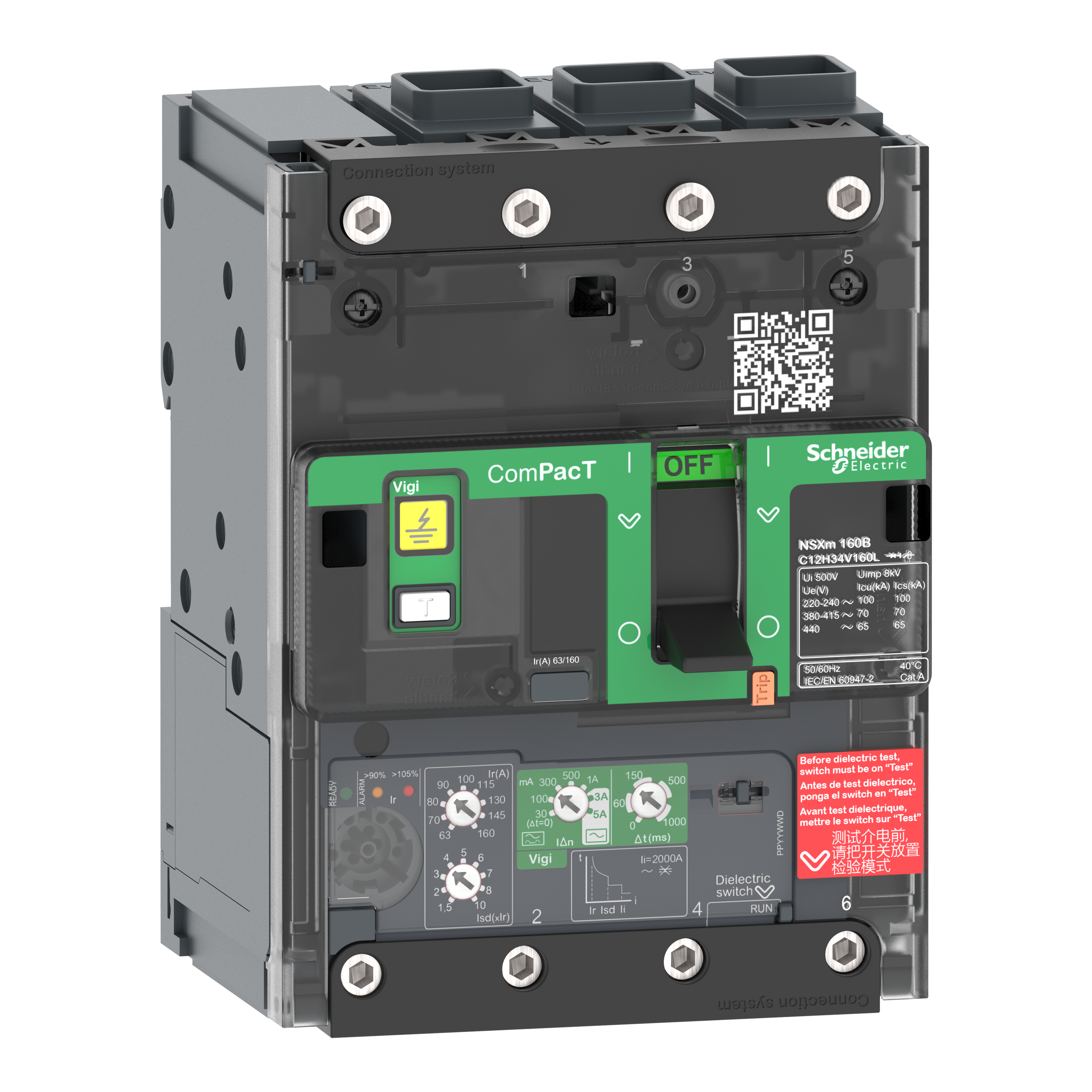 SCHNEIDER ELECTRIC SNRC11F34V025L NSXM 36KA VIGI 25A 3P EVERLINK_T