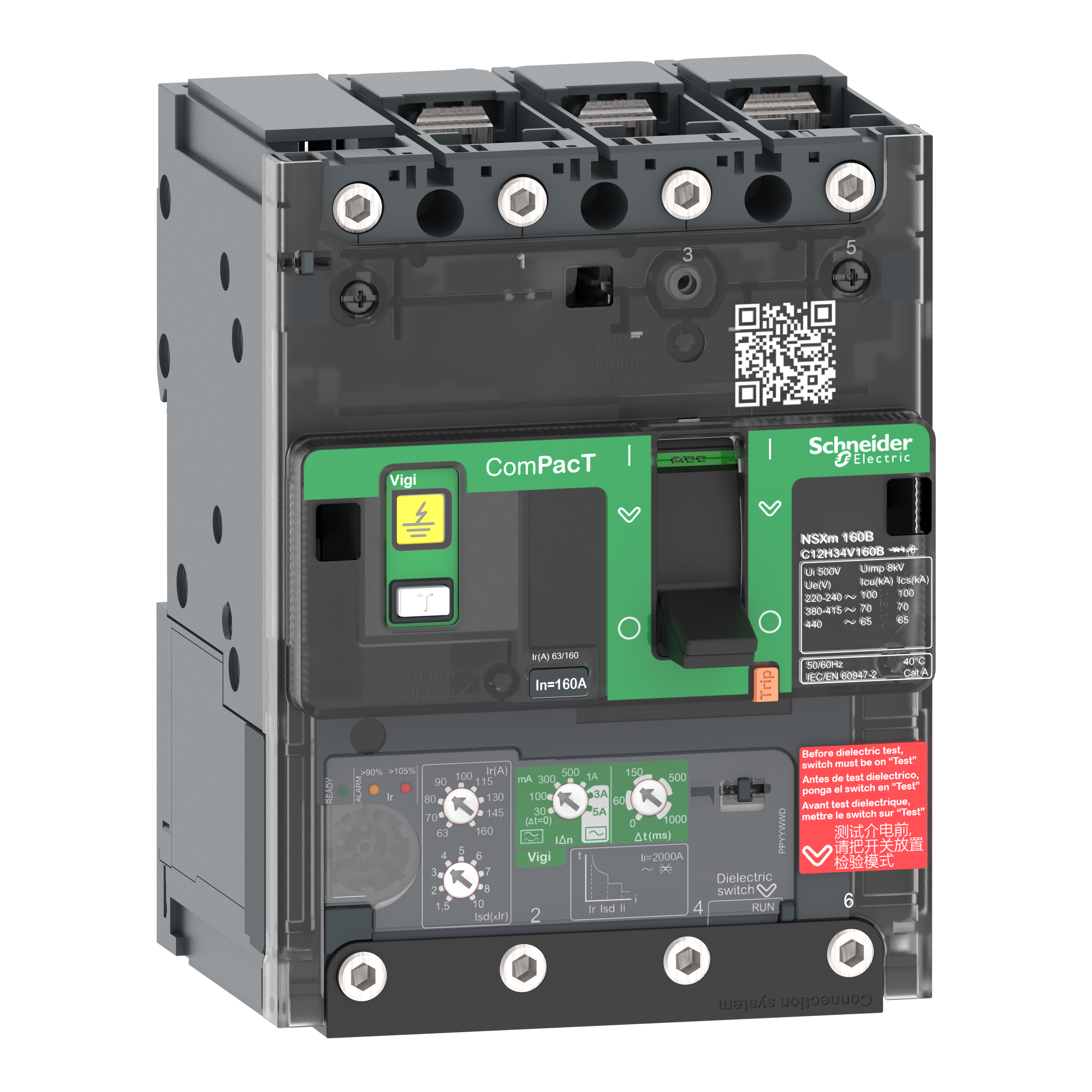 SCHNEIDER ELECTRIC SNRC11E34V100B NSXM 16KA VIGI 100A 3P CAPOCORDA_T