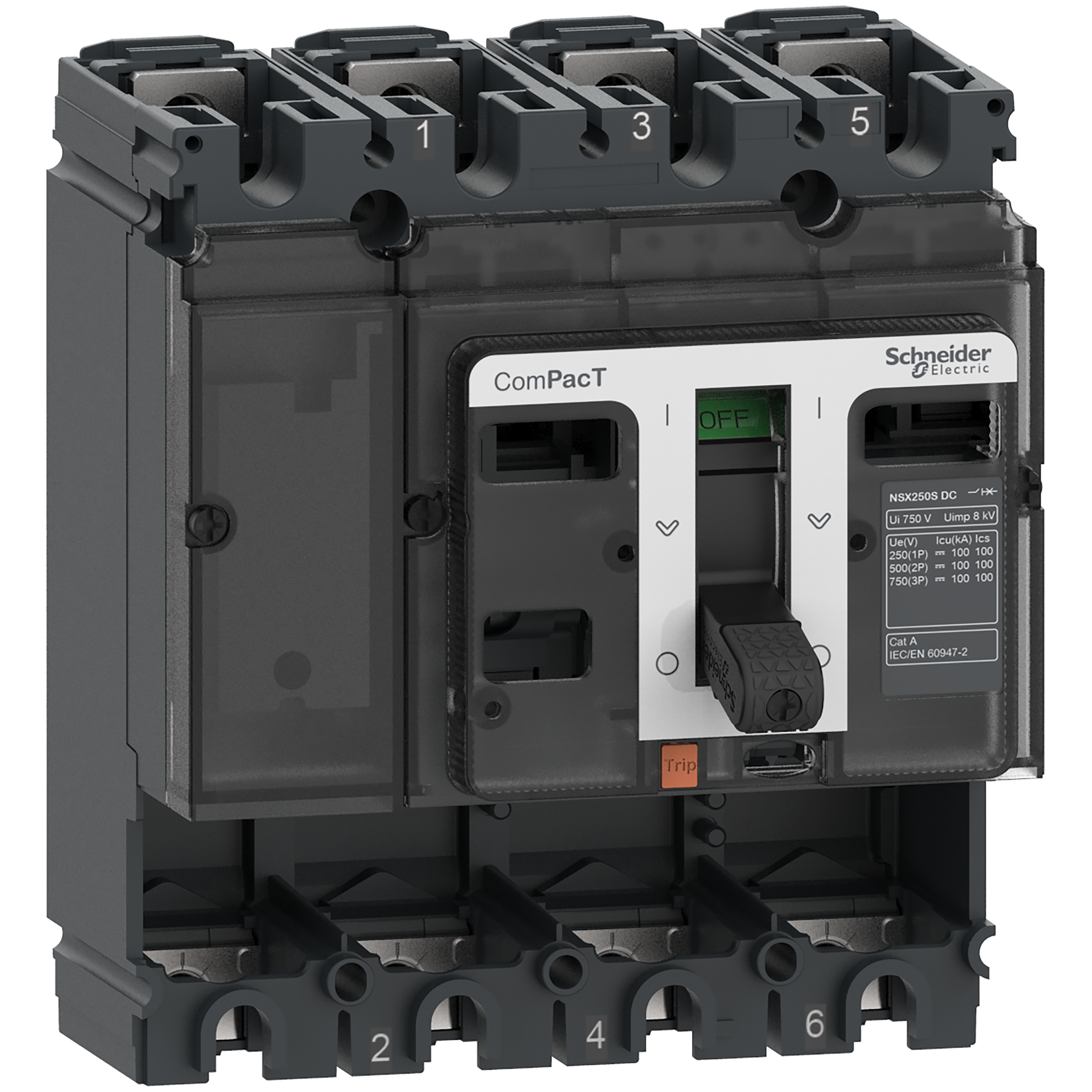 SCHNEIDER ELECTRIC SNRC25F4D NSX250DC F 36KA 4P SENZA SGANCIATORE_T