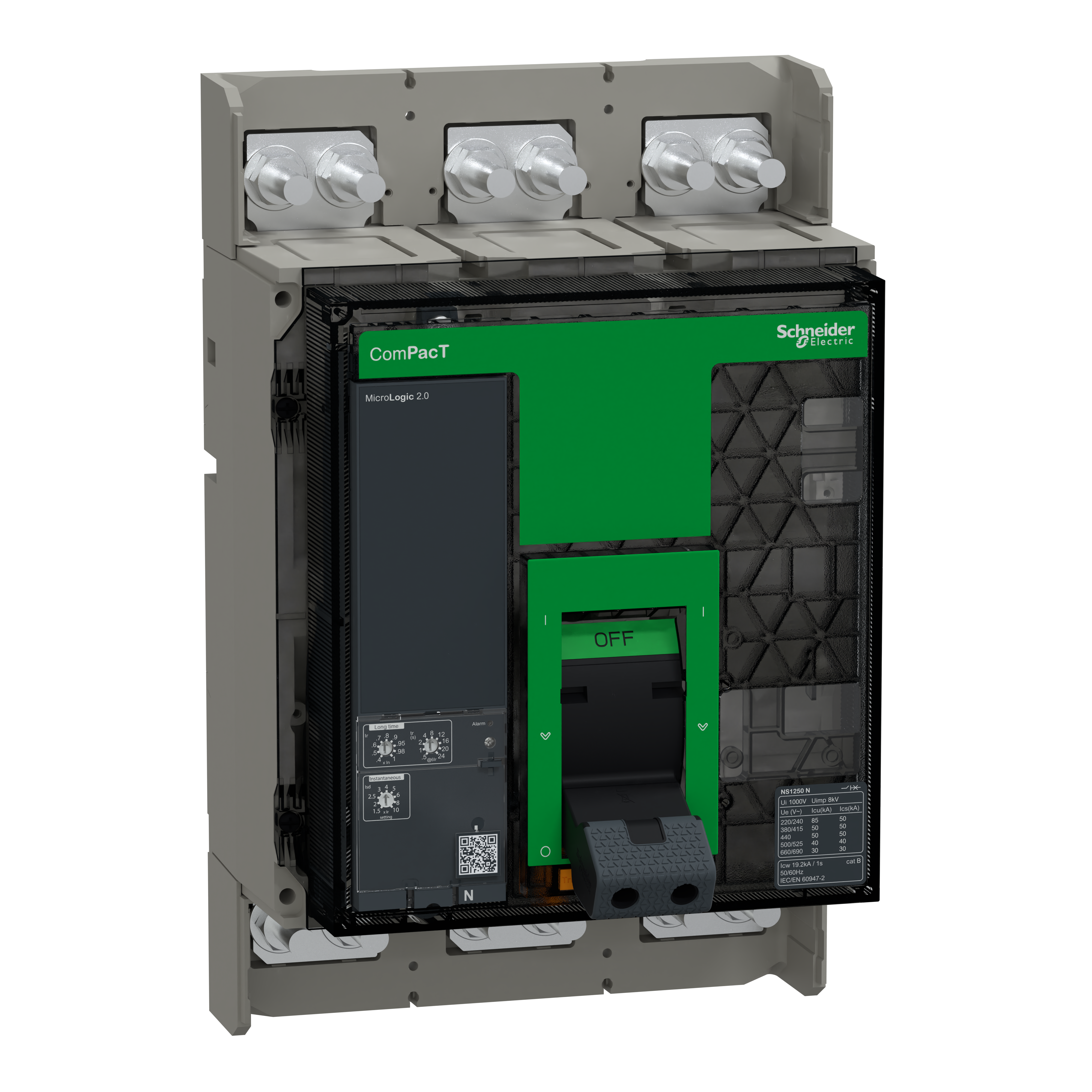 SCHNEIDER ELECTRIC SNRC125N320FM NS1250N FISSO ANT 3P MLOGIC 2.0