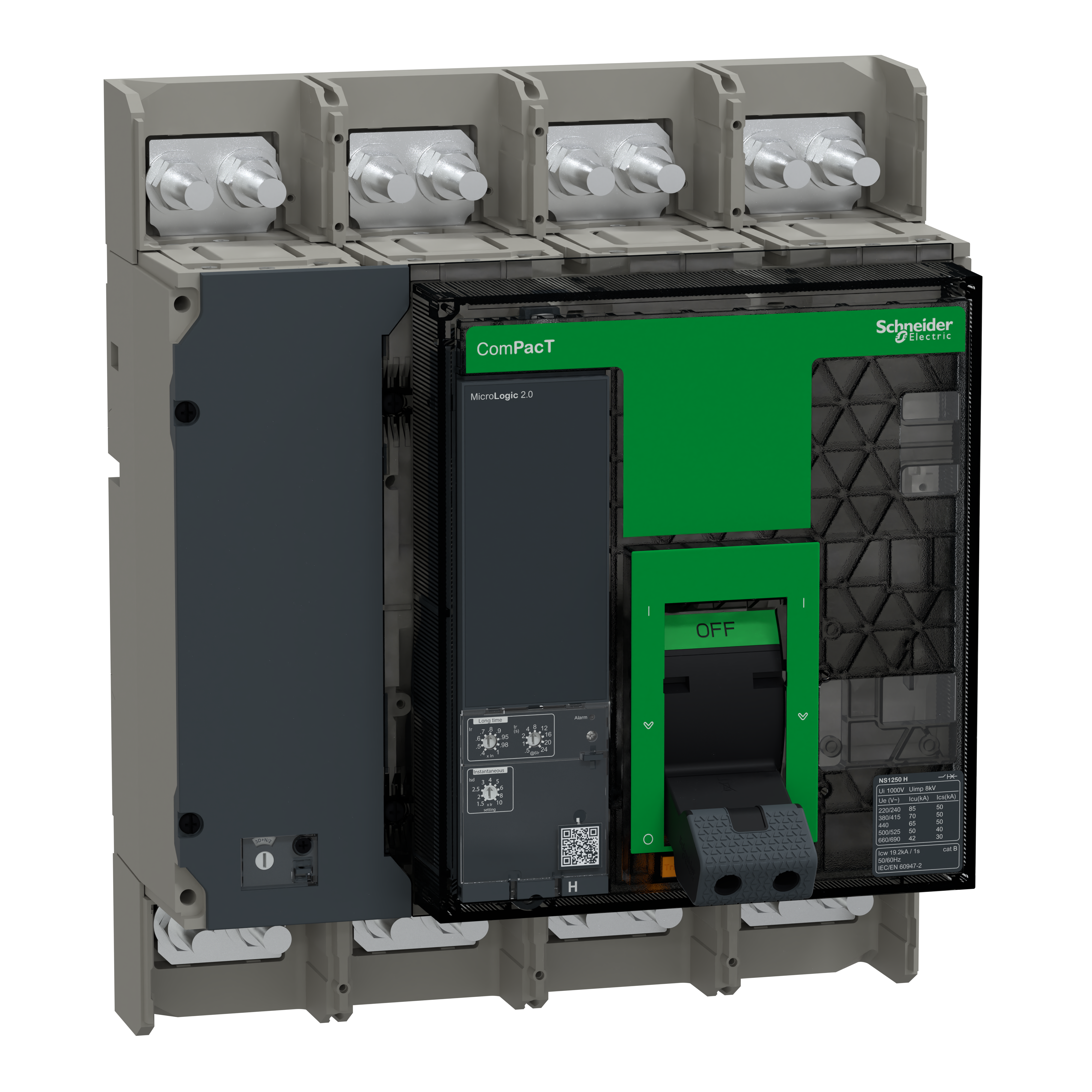 SCHNEIDER ELECTRIC SNRC125H420FM NS1250H FISSO ANT 4P MLOGIC 2.0