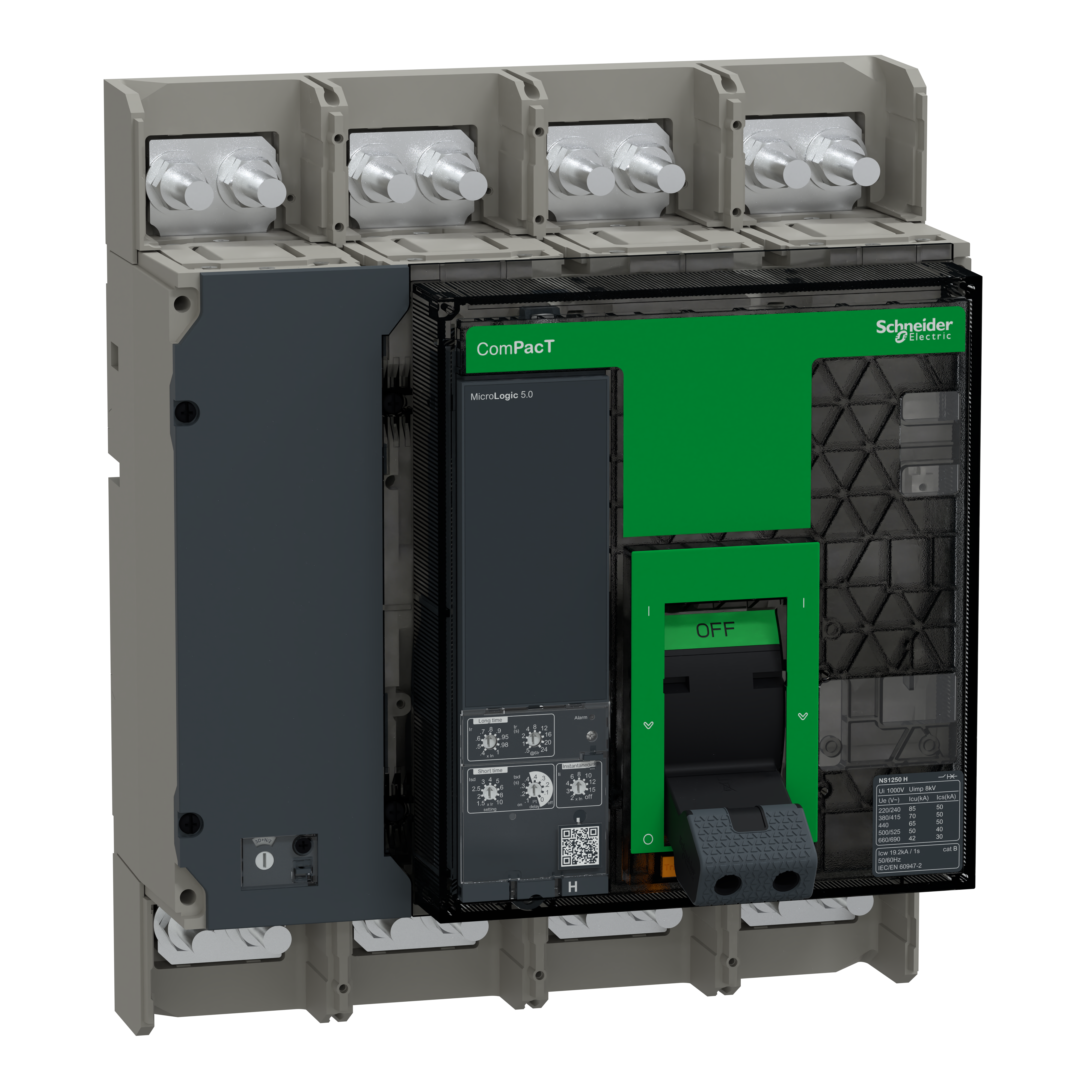 SCHNEIDER ELECTRIC SNRC125H450FM NS1250H FISSO ANT 4P MLOGIC 5.0