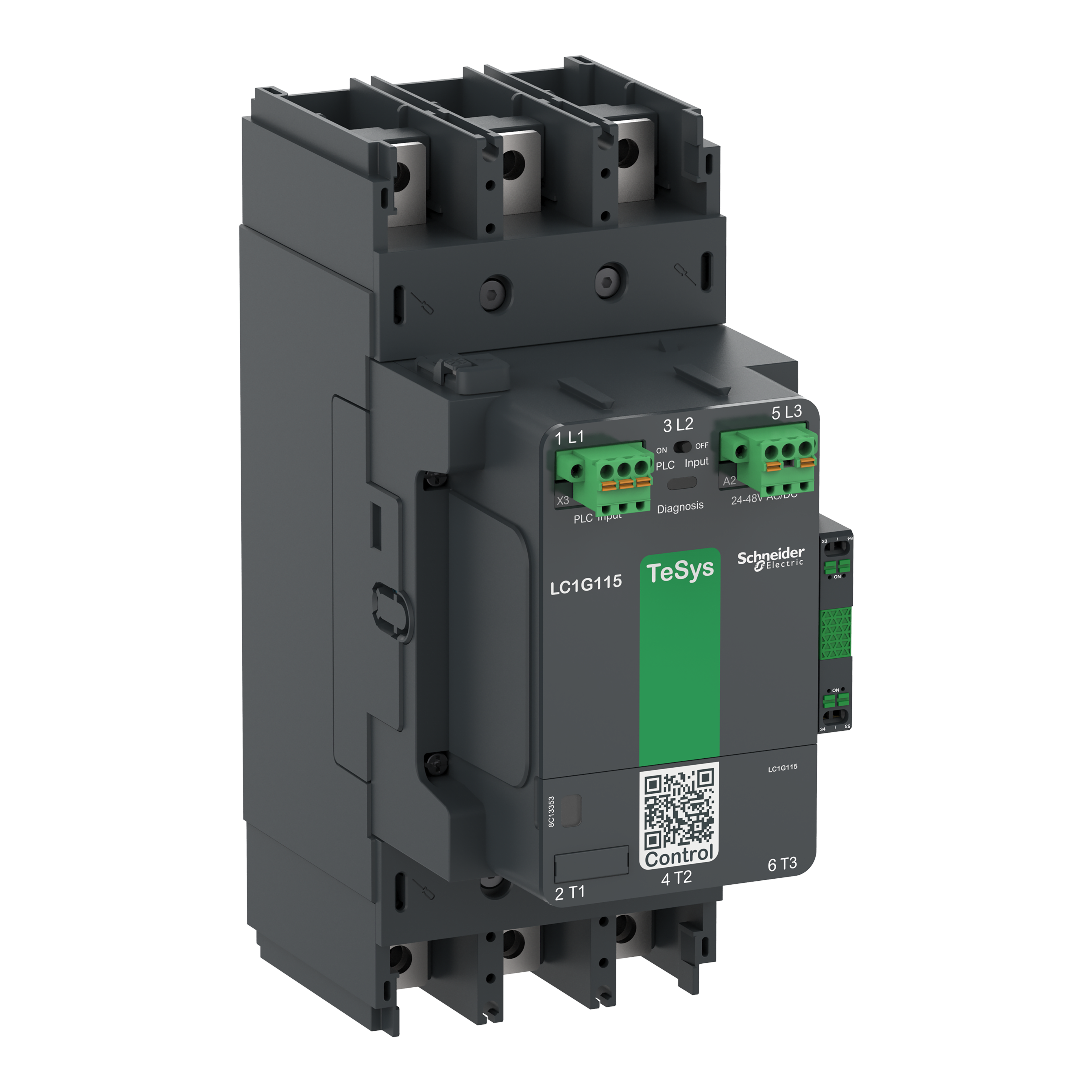 SCHNEIDER ELECTRIC SNRLC1G115LSEA CONTATTORE TESYSG115 3P AD 200-500V ACDC