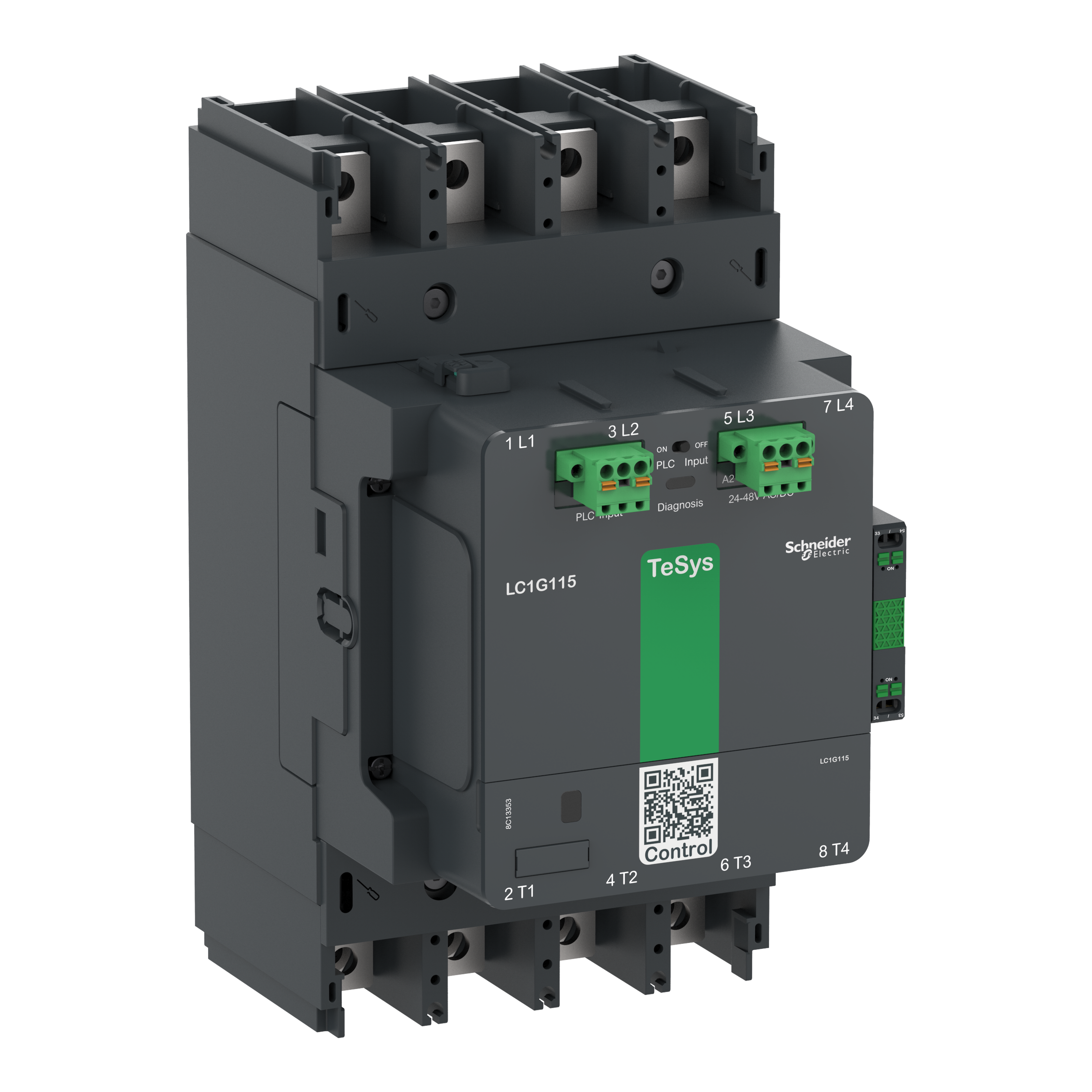 SCHNEIDER ELECTRIC SNRLC1G2254LSEA CONTATT. TESYSG225 4P ADV 200-500V ACDC