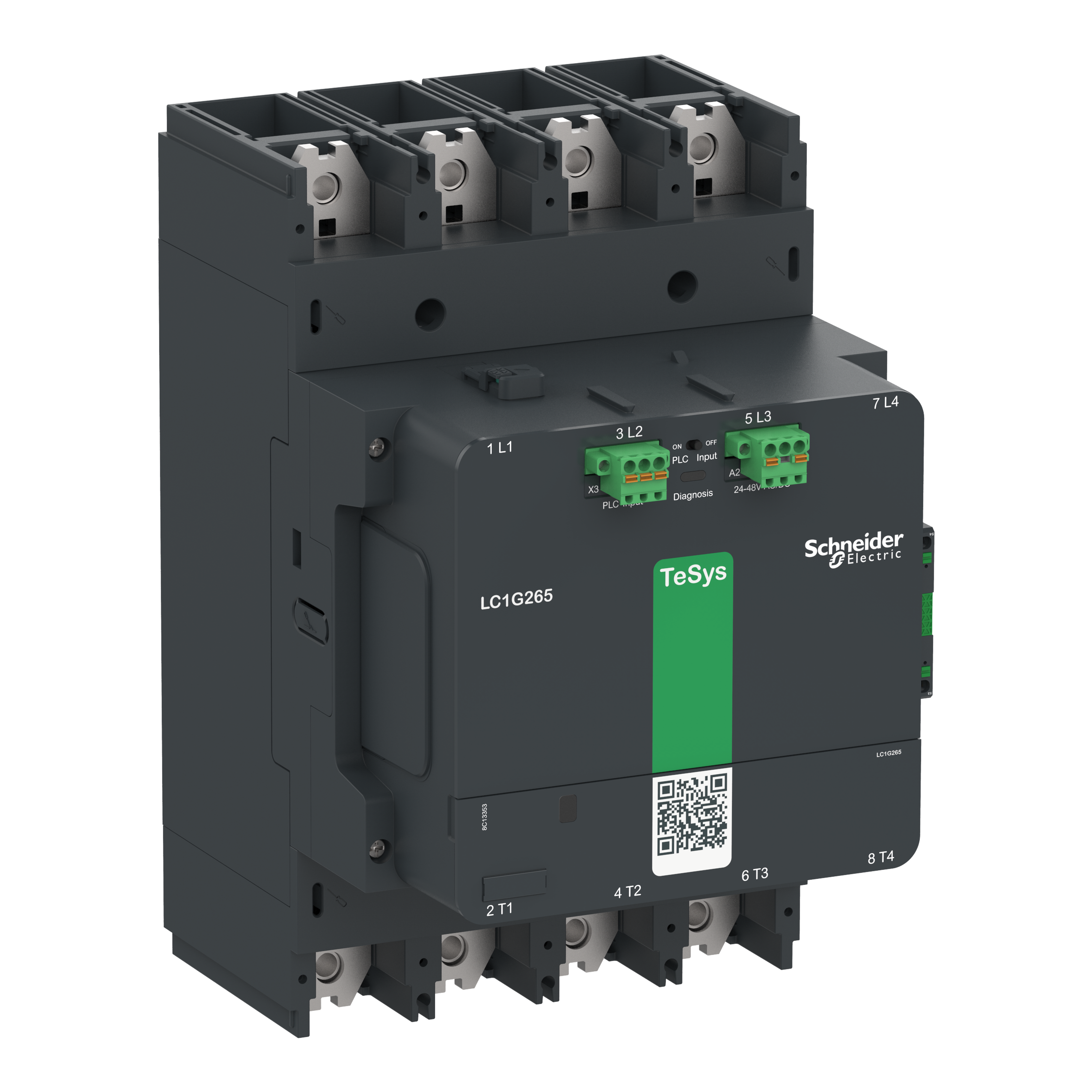 SCHNEIDER ELECTRIC SNRLC1G3304LSEA CONTATT. TESYSG330 4P ADV 200-500V ACDC