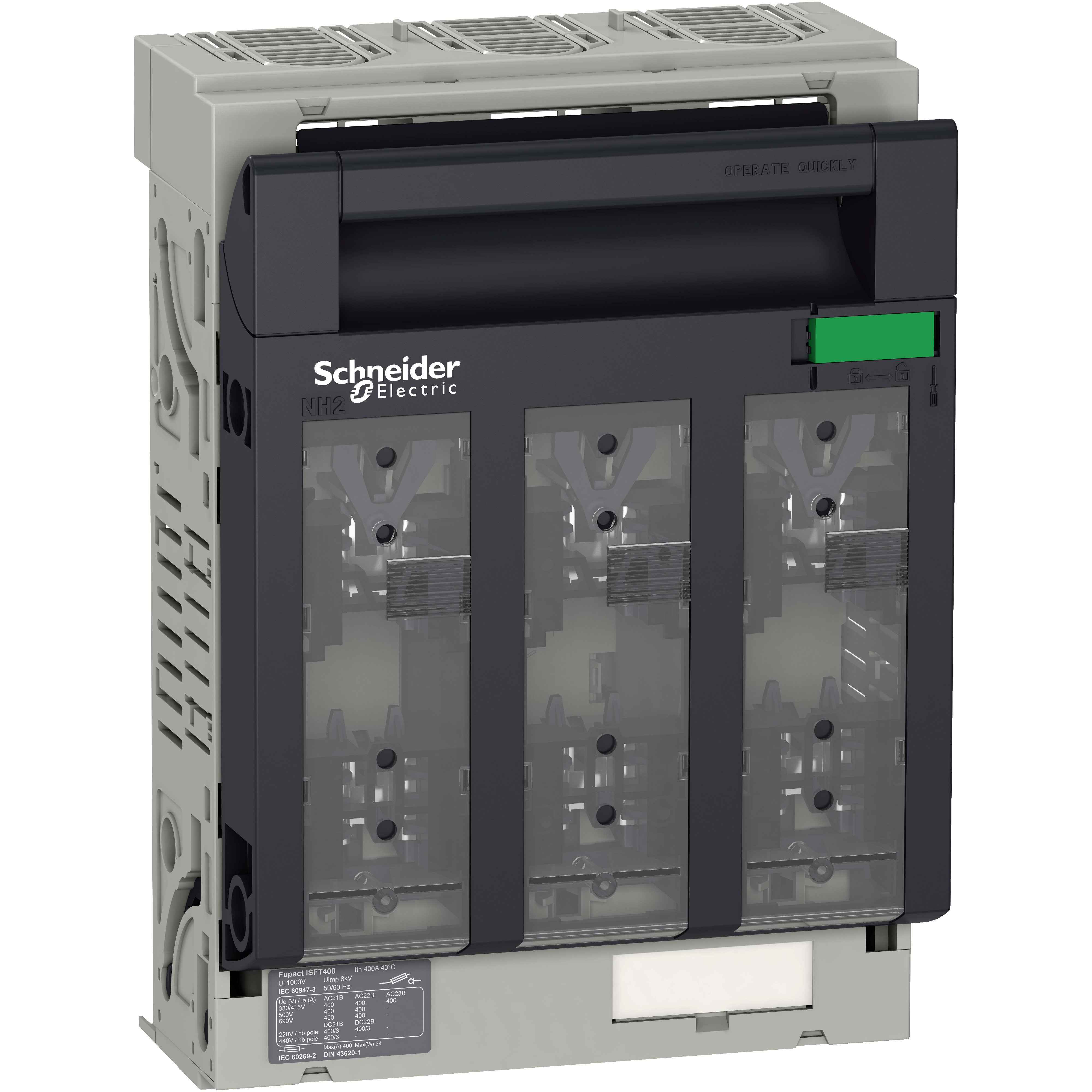 SCHNEIDER ELECTRIC SNRLV480807 ISFT400 3P MONT. AGGANCIO 60MM