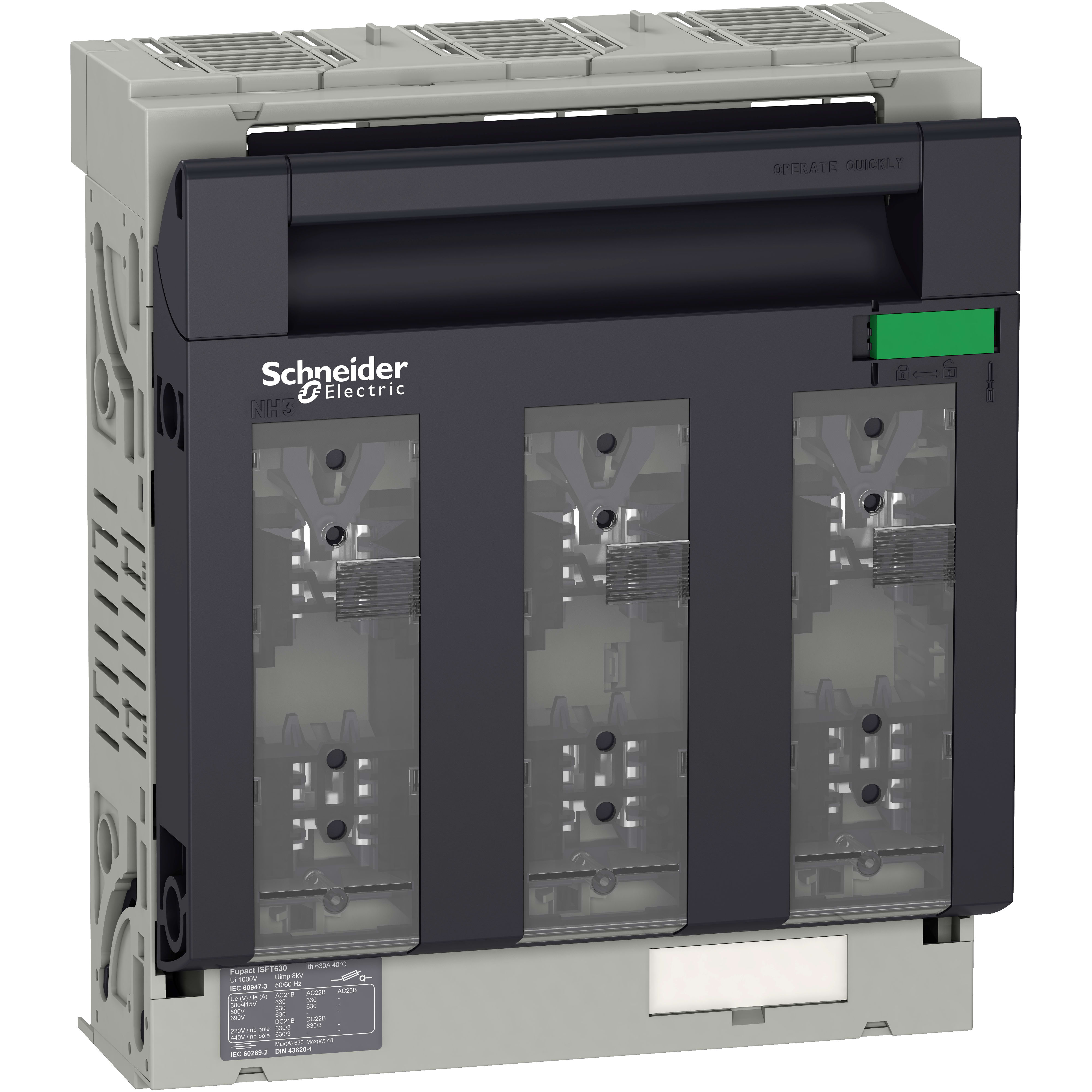 SCHNEIDER ELECTRIC SNRLV480808 ISFT630 3P ATTACCO CAPICORDA
