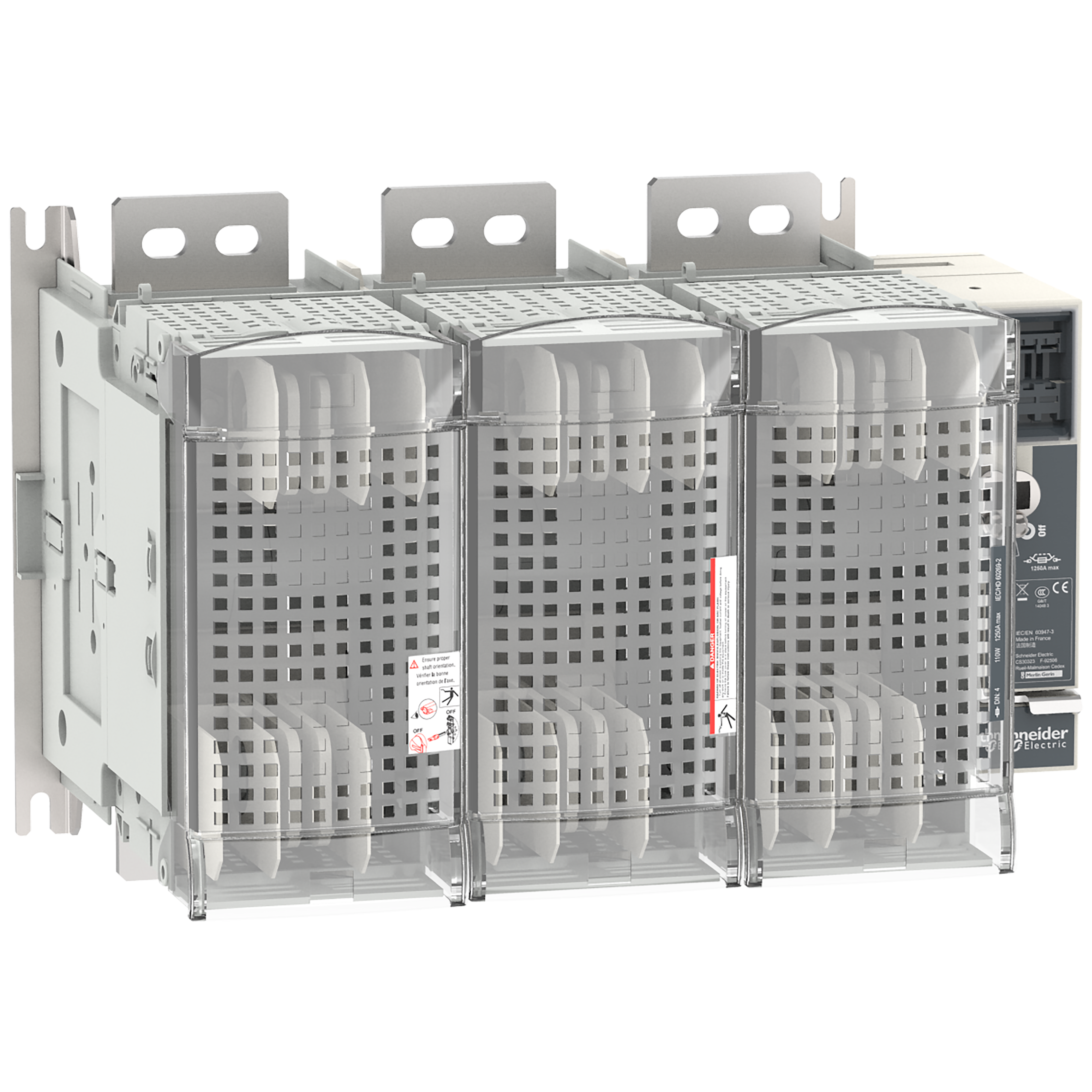 SCHNEIDER ELECTRIC SNRLV481473 FUPACTGS DIN1250/4 3P MAN. FRONT/LAT