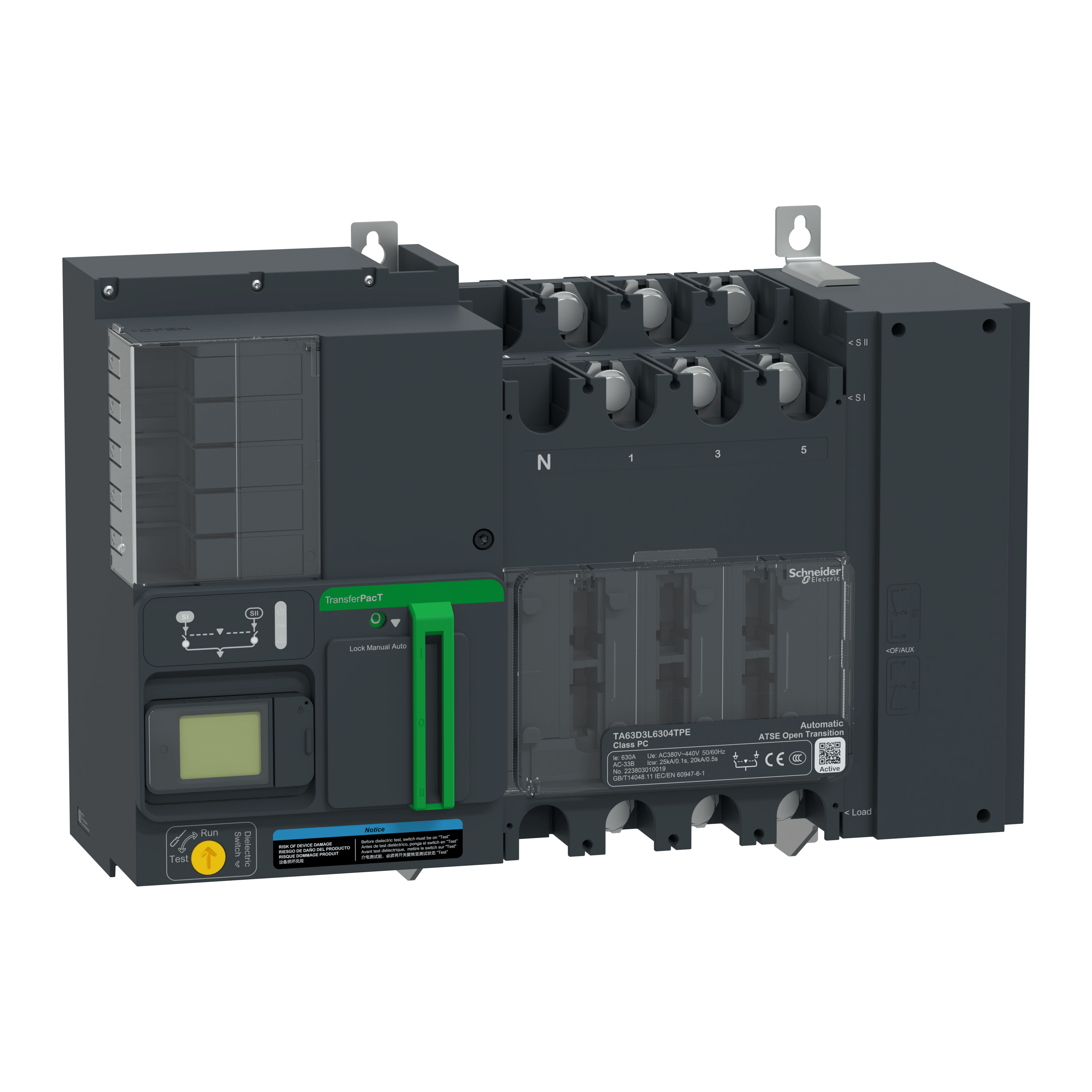 SCHNEIDER ELECTRIC SNRTA63D3L3204TPE TRANSFERPACT ACTIVE 320A 380/440V 3P