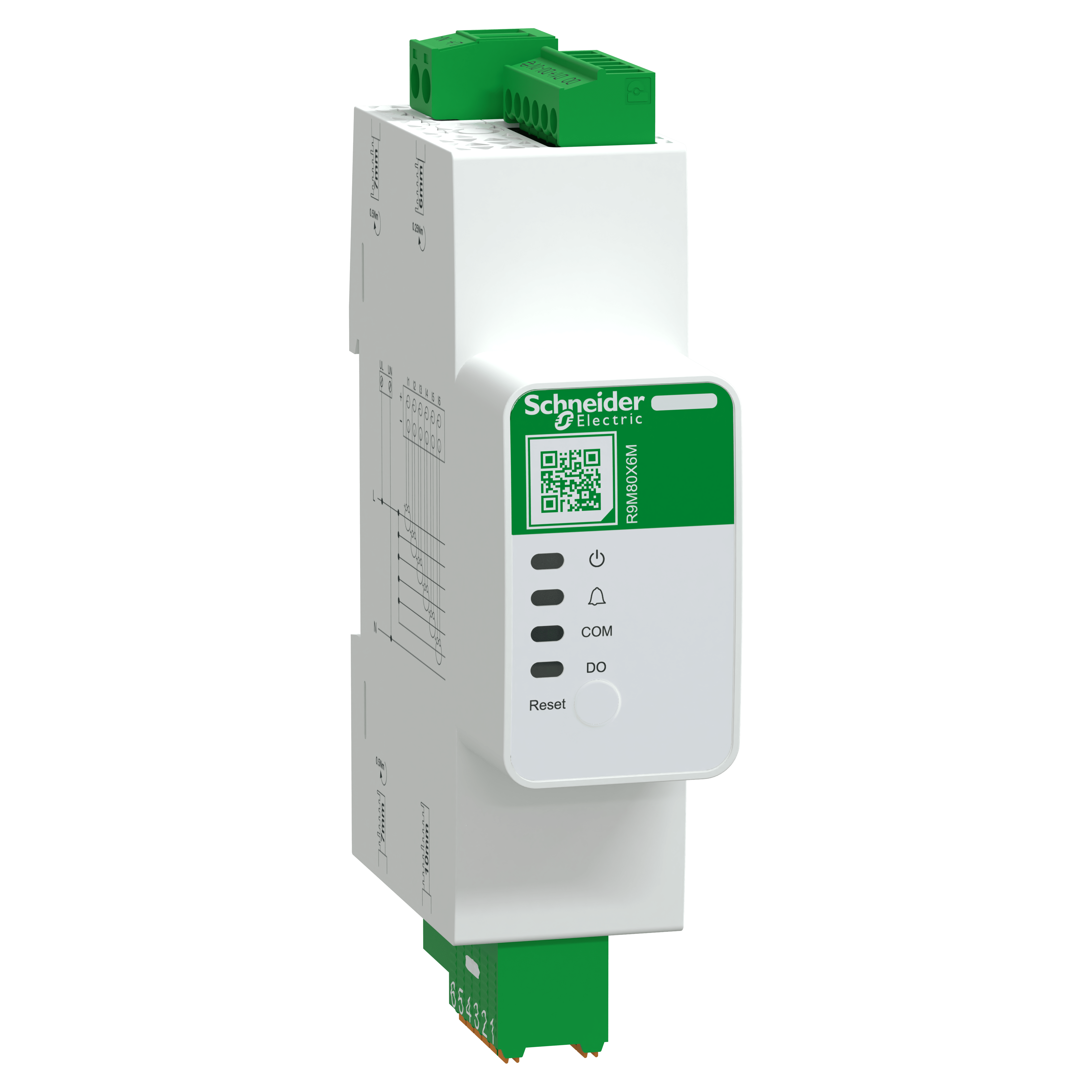 SCHNEIDER ELECTRIC SNRR9M80X6M POWERTAG RESI9 80A 6 CIRCUITI LN MODBUS