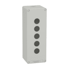 SCHNEIDER ELECTRIC SNRXAPD4505 PULSANTIERA IN METALLO GRIGIA 5 FORI