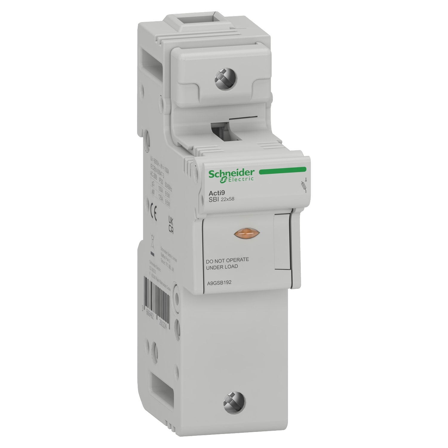 SCHNEIDER ELECTRIC SNRA9GSB192 BASE PORTAF. SBI 1P 22X58 660VCA