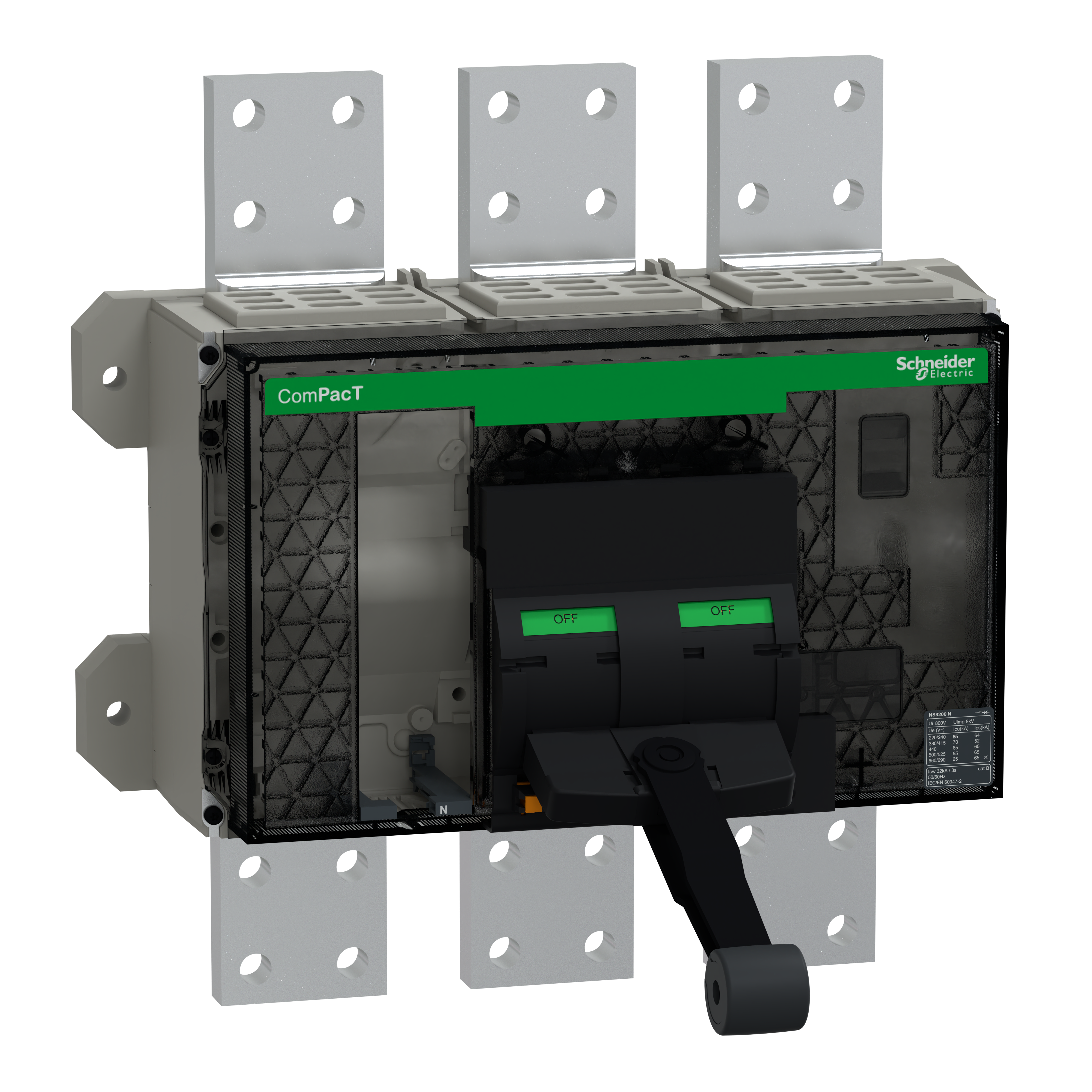 SCHNEIDER ELECTRIC SNRC320N3FM NS3200N FISSO ANT 3P SENZA MLOGIC