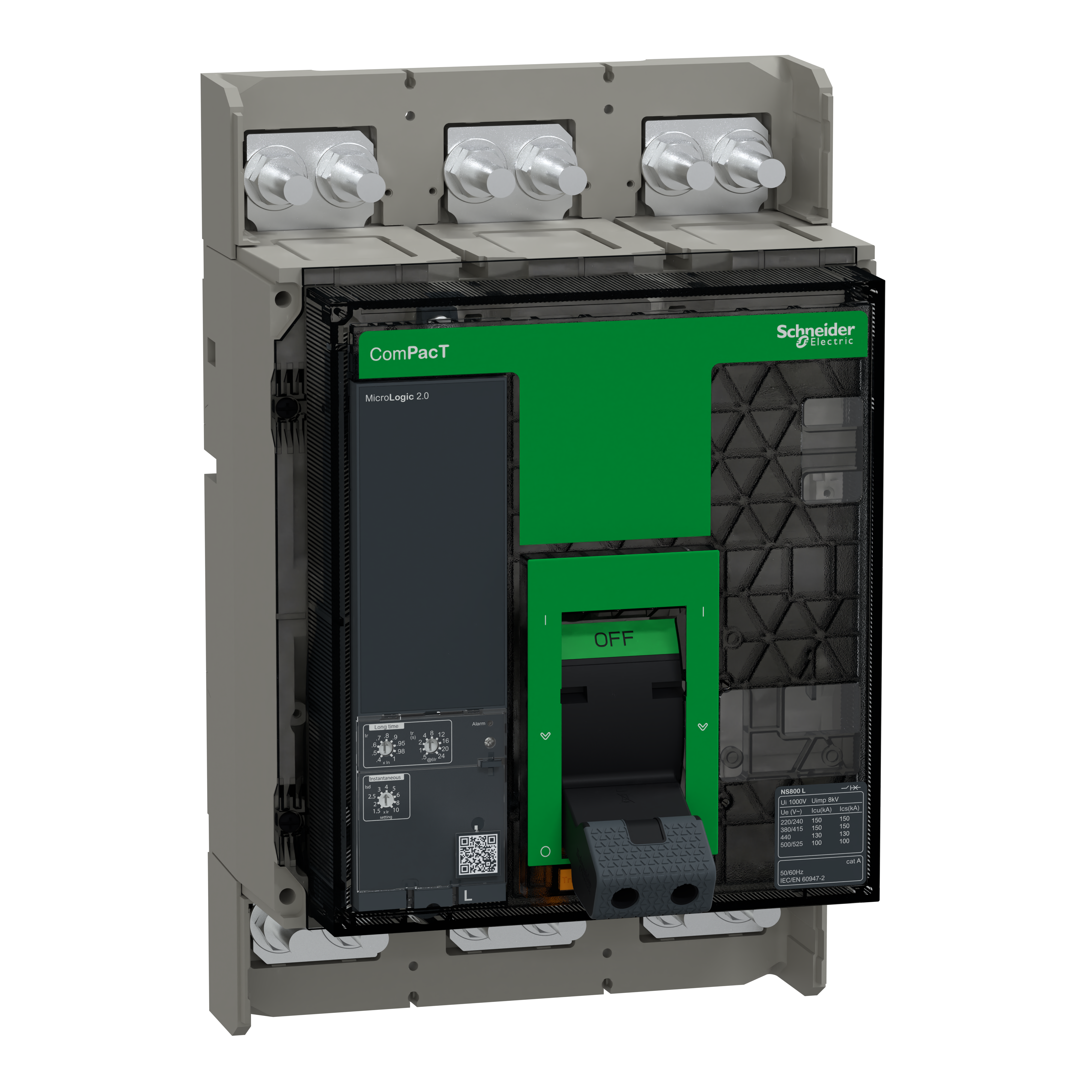 SCHNEIDER ELECTRIC SNRC080L320FM NS800L FISSO ANT 3P MLOGIC 2.0