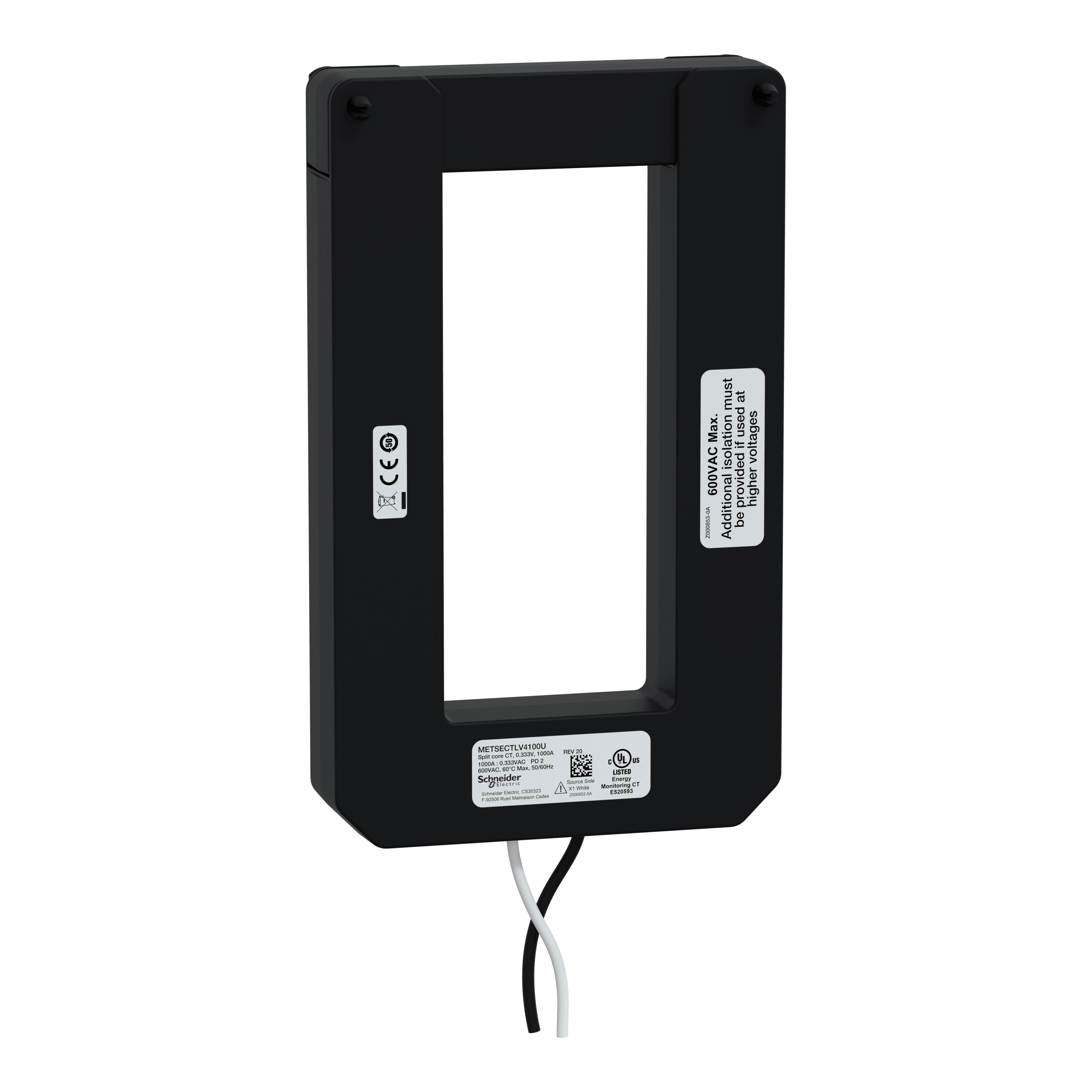 SCHNEIDER ELECTRIC SNRMETSECTLV4100U TA SPLIT CORE UL2808 1000A-0,333V DIM L