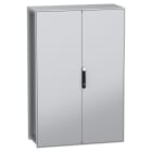 SCHNEIDER ELECTRIC - SNRNSYSFN1812502DP Armadio modulare a pavimento, PanelSeT SFN, acciaio decarbonizzato, piastra, 1800x1200x500 mm, 2 porte, IP55