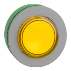 SCHNEIDER ELECTRIC - SNRZB5FW183C0 Testa pulsante luminoso giallo filopannello ghiera grigia- per LED universale- Ø30