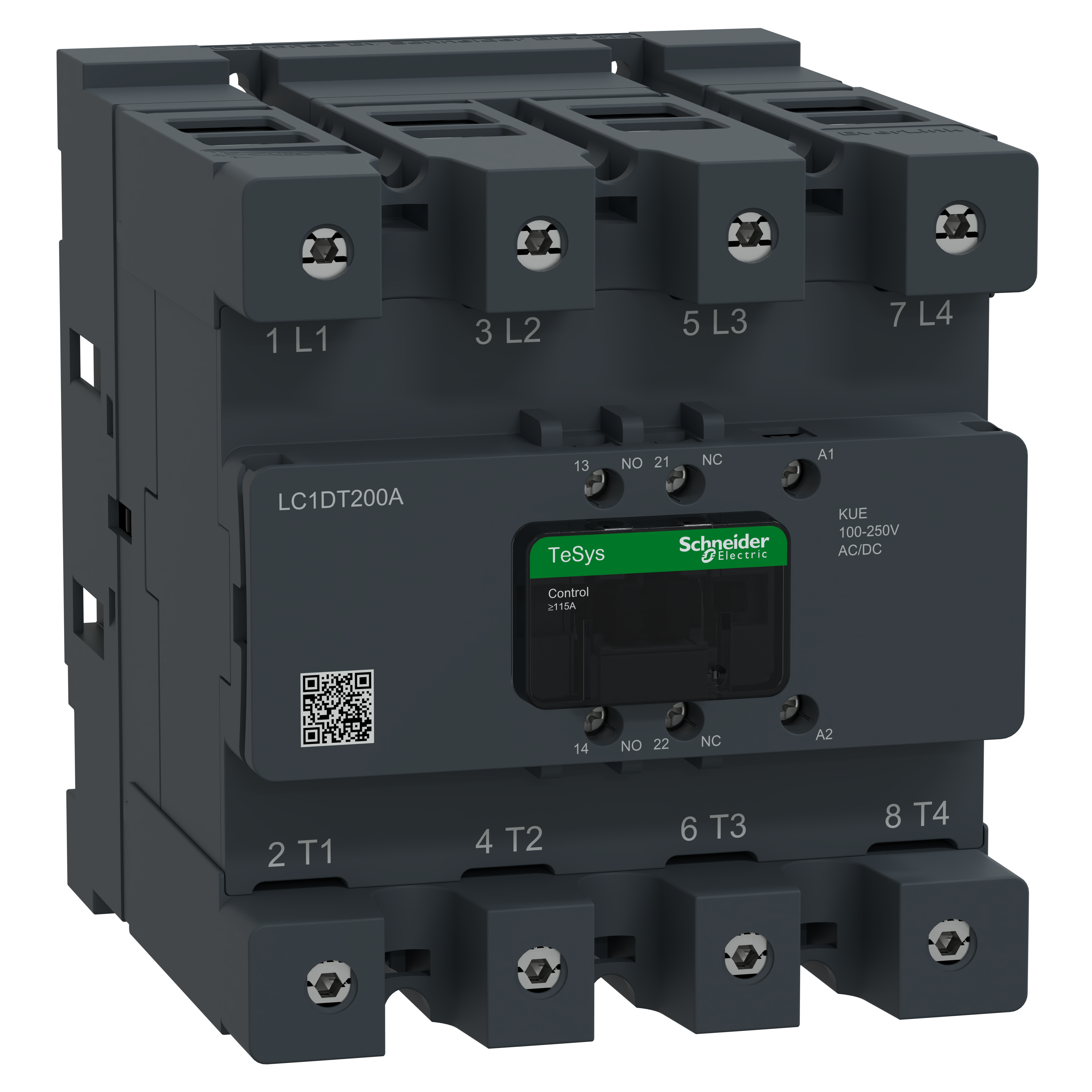 SCHNEIDER ELECTRIC SNRLC1DT200AKUE CTR DECA 200A 4P 100-250V ACDC EVLK