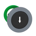 SCHNEIDER ELECTRIC - SNRZB5FA335C0 Testa pulsante nero FRECCIA a filo grigio