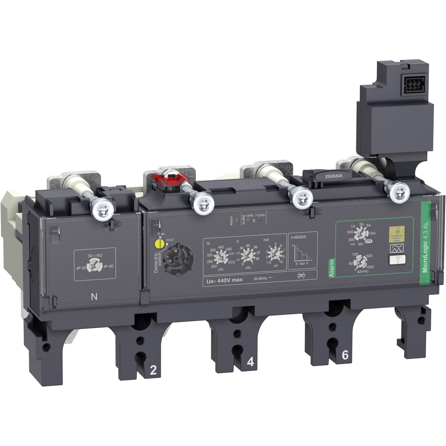 SCHNEIDER ELECTRIC SNRC6344A570 MLOGIC 4.3 AL 570A 4P NSX630_T