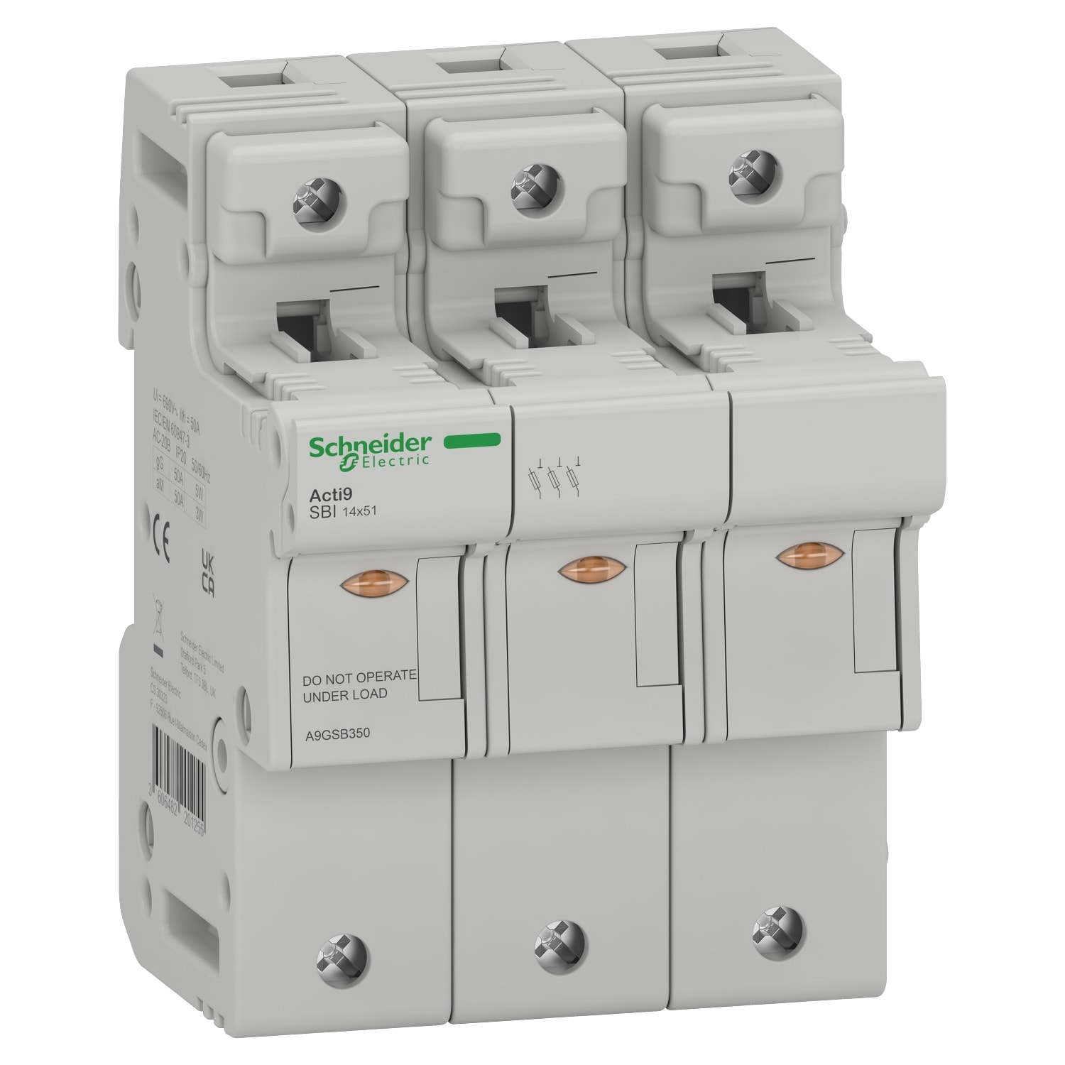 SCHNEIDER ELECTRIC SNRA9GSB350 BASE PORTAF. SBI 3P 14X51 500VCA
