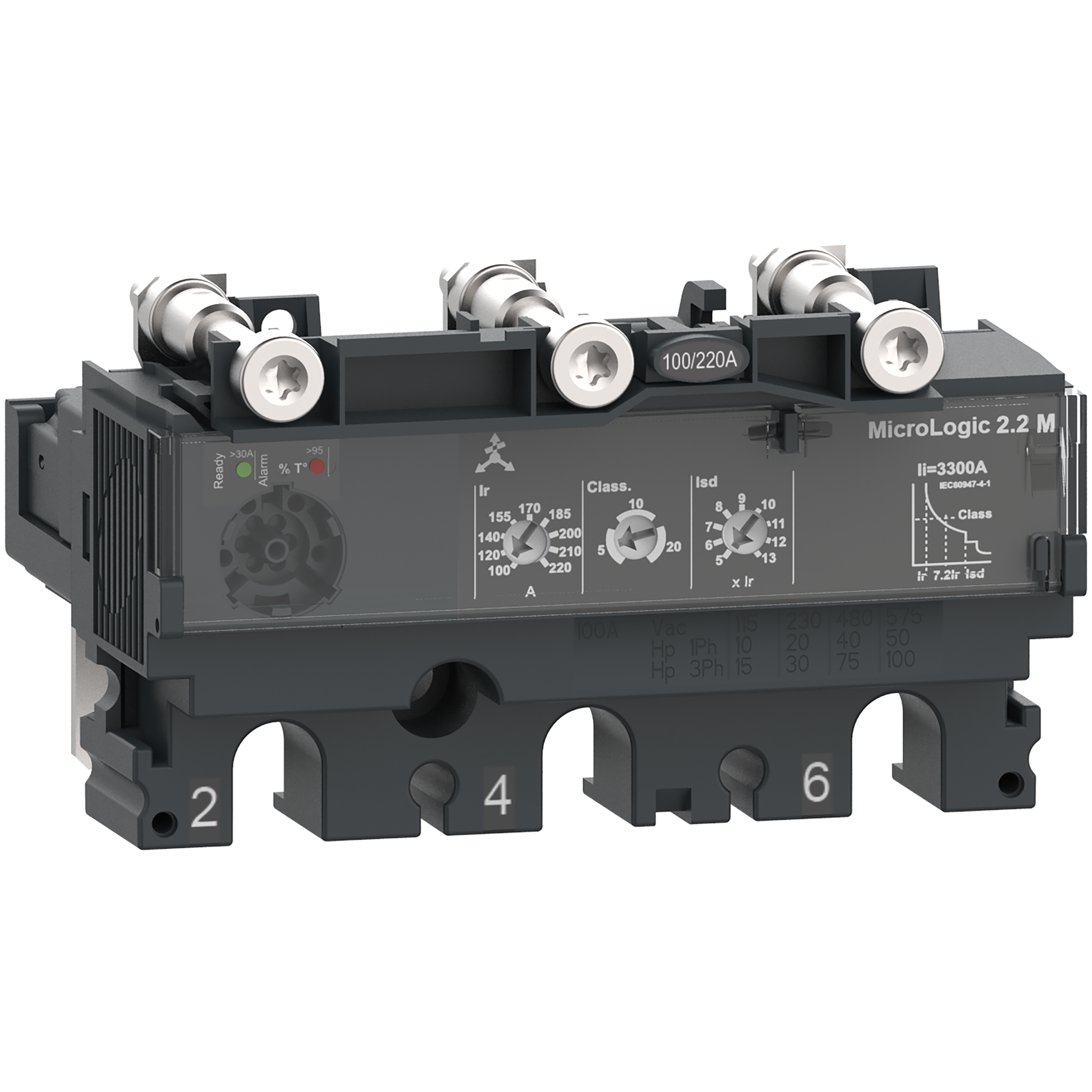 SCHNEIDER ELECTRIC SNRC1032M100 MLOGIC-2.2M 100A 3P NSX100/250_T