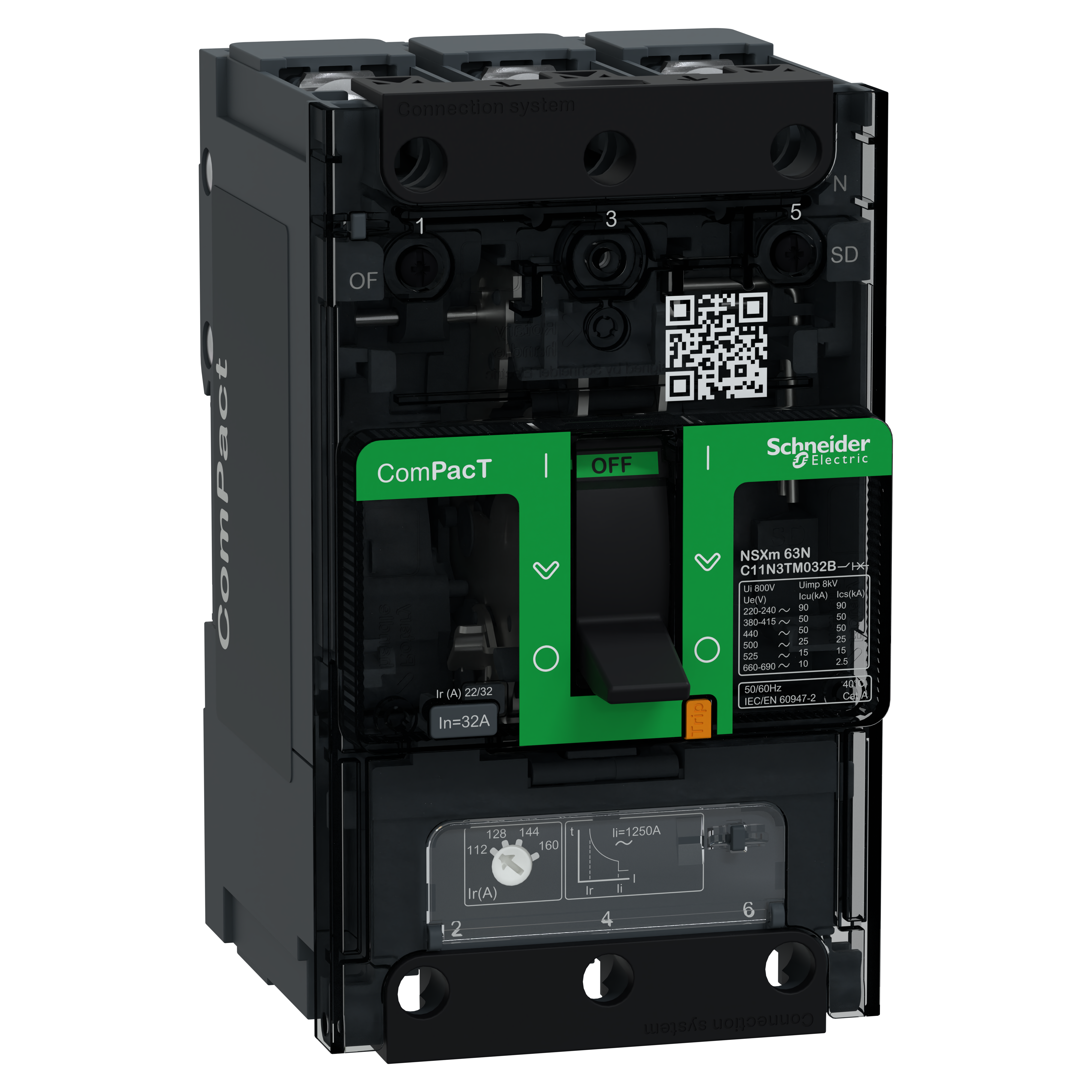 SCHNEIDER ELECTRIC SNRC11N3TM032B NSXM 50KA TM32D 3P CAPOCORDA_T