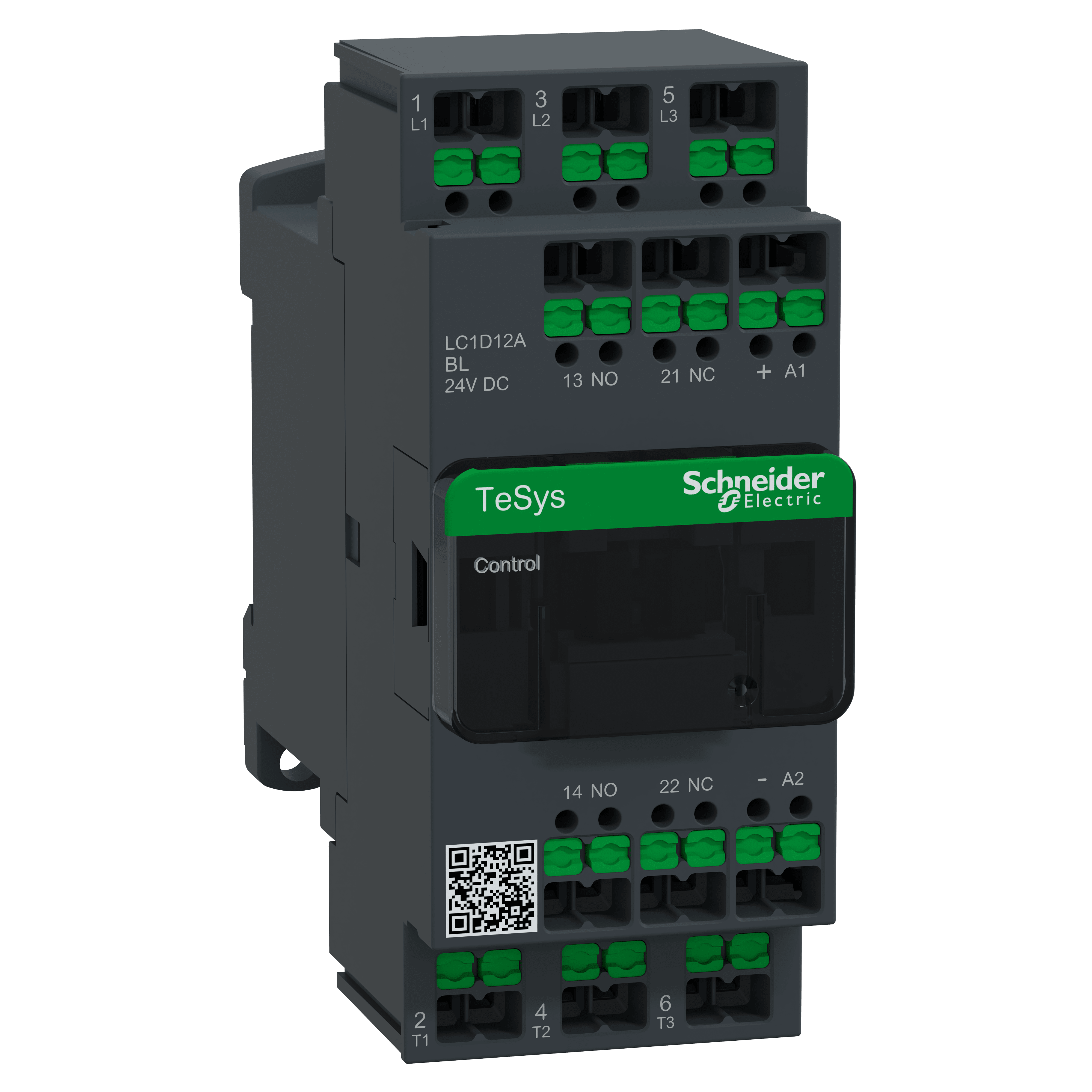 SCHNEIDER ELECTRIC SNRLC1D12ABL CONTATTORE 12A 24VCC BA SNAP IN