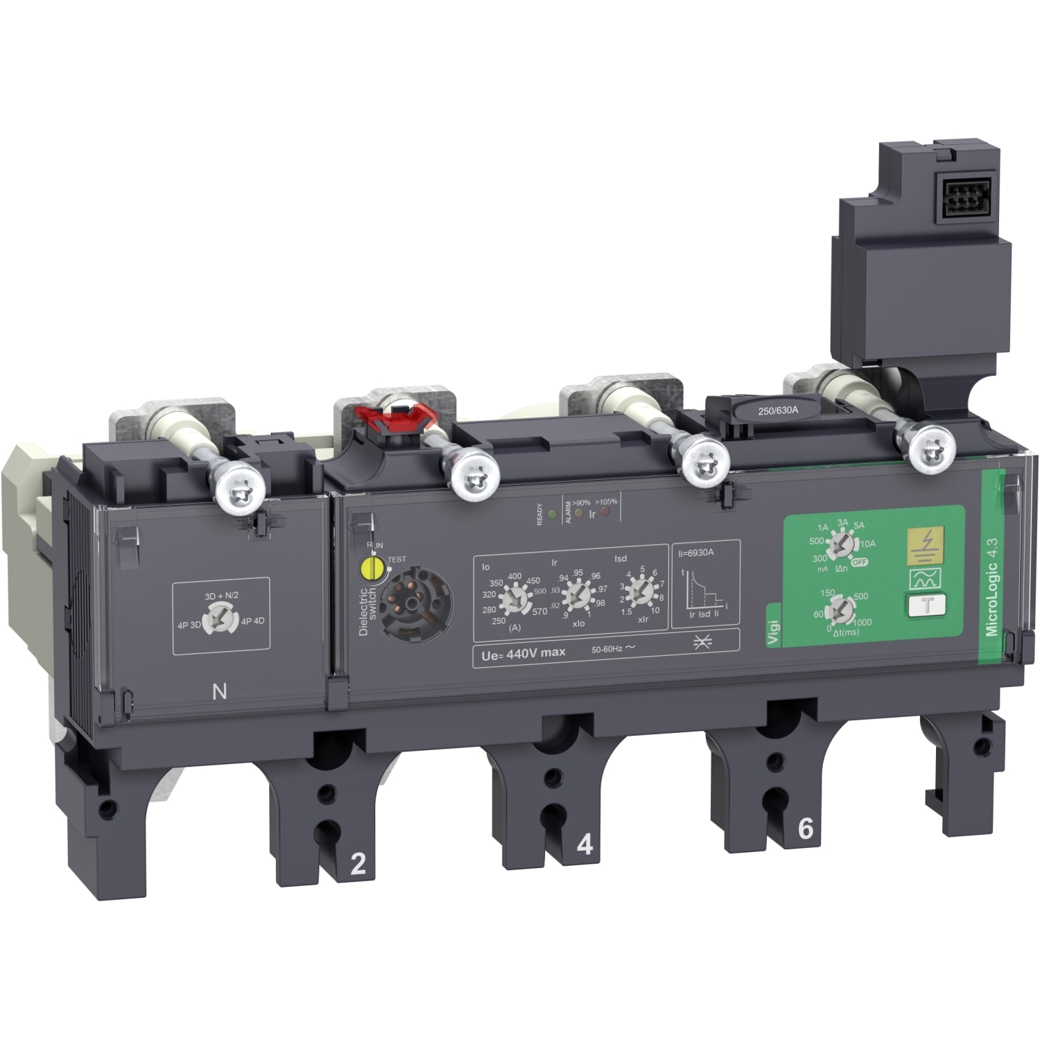 SCHNEIDER ELECTRIC SNRC4044V400 MLOGIC 4.3 VIGI 400A 4P NSX400/630_T