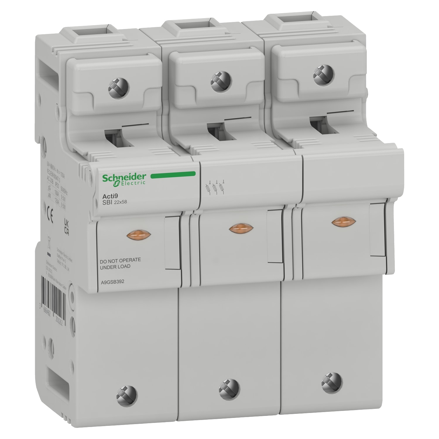 SCHNEIDER ELECTRIC SNRA9GSB392 BASE PORTAF. SBI 3P 22X58 660VCA