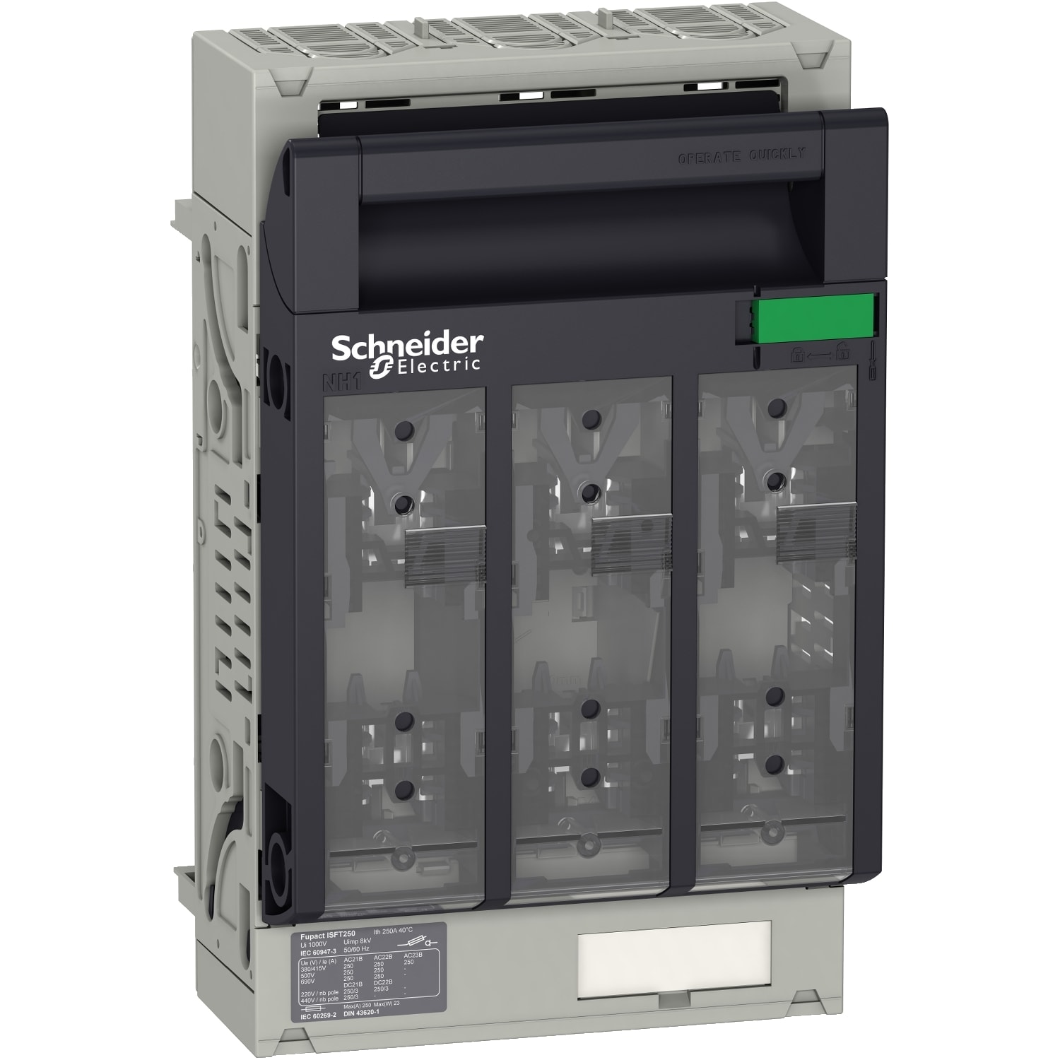 SCHNEIDER ELECTRIC SNRLV480805 ISFT250 3P MONT. AGGANCIO 60MM