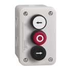 SCHNEIDER ELECTRIC - SNRXALE3251 PULSANTIERA 3 PULSANTI BIANCO-ROSSO-NERO