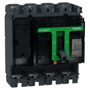 SCHNEIDER ELECTRIC SNRC16B4 NSX160B 25KA 4P SENZA SGANCIATORE_T