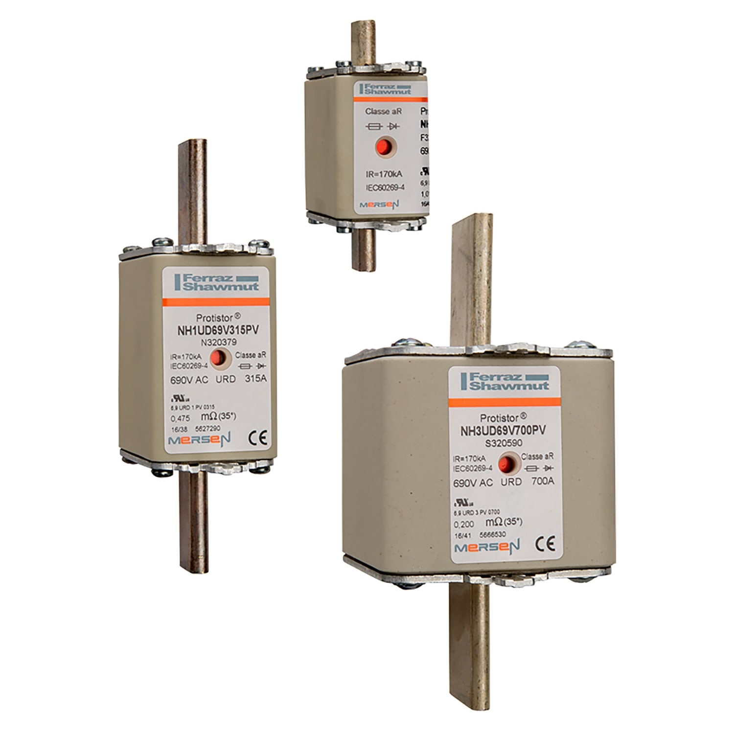 SCHNEIDER ELECTRIC SNRDF400160 FUSIBILE UR 00 160A