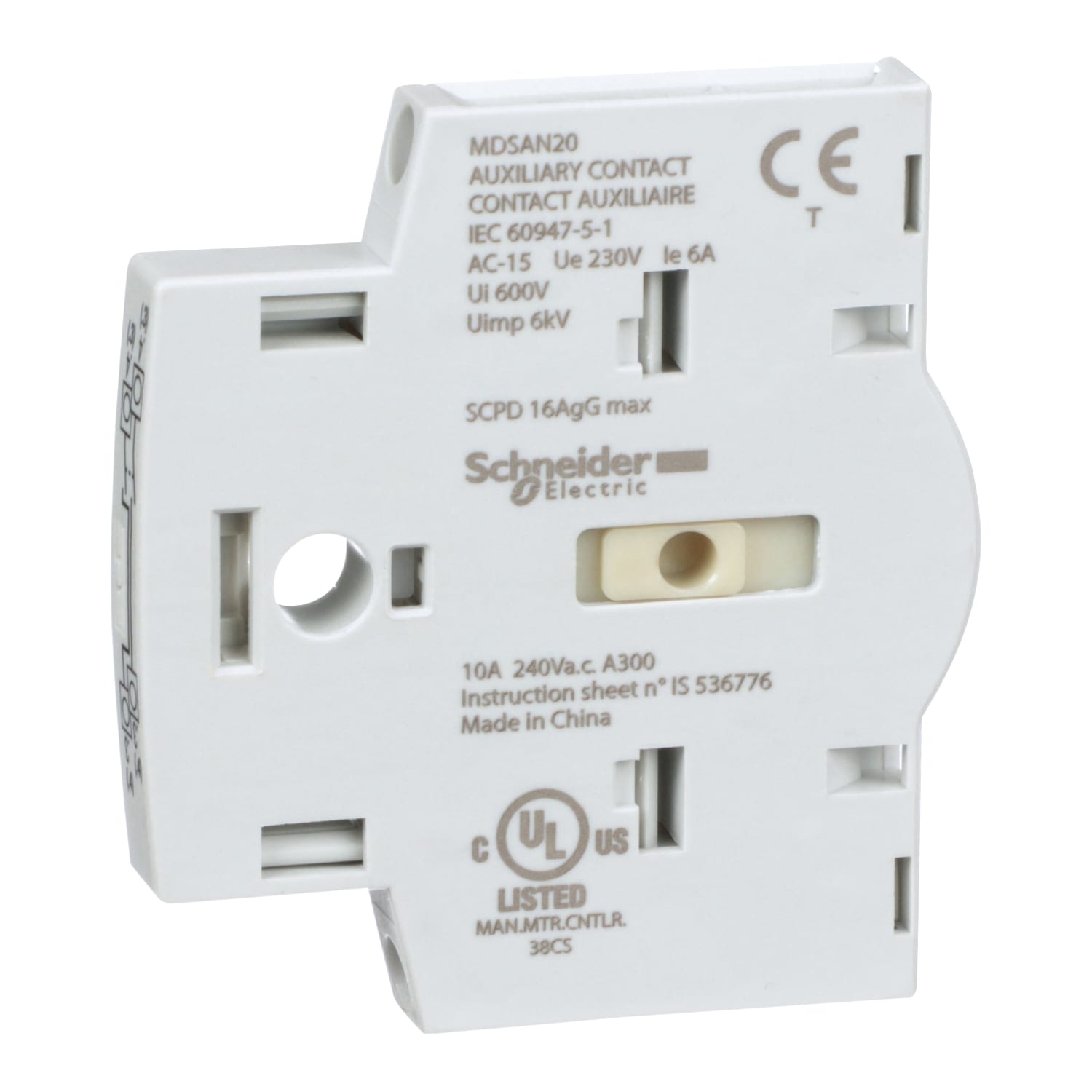 SCHNEIDER ELECTRIC SNRMDSAN20 BLOCCO CONTATTI 2NO