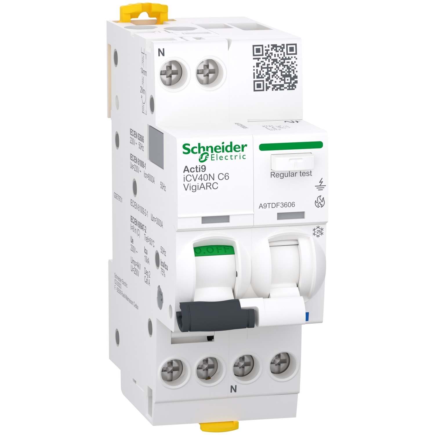 SCHNEIDER ELECTRIC SNRA9TDF3606 AFDD ICV40N 1PN 6A C 30MA A-SI