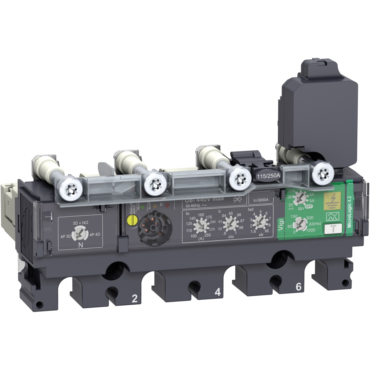 SCHNEIDER ELECTRIC SNRC2544V250 MLOGIC 4.2 VIGI 250A 4P NSX250_T